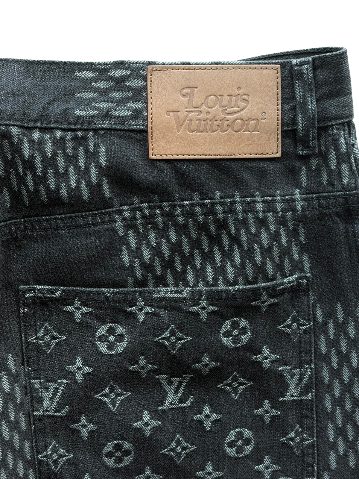 Nigo Grey Giant Damier Monogram Jeans