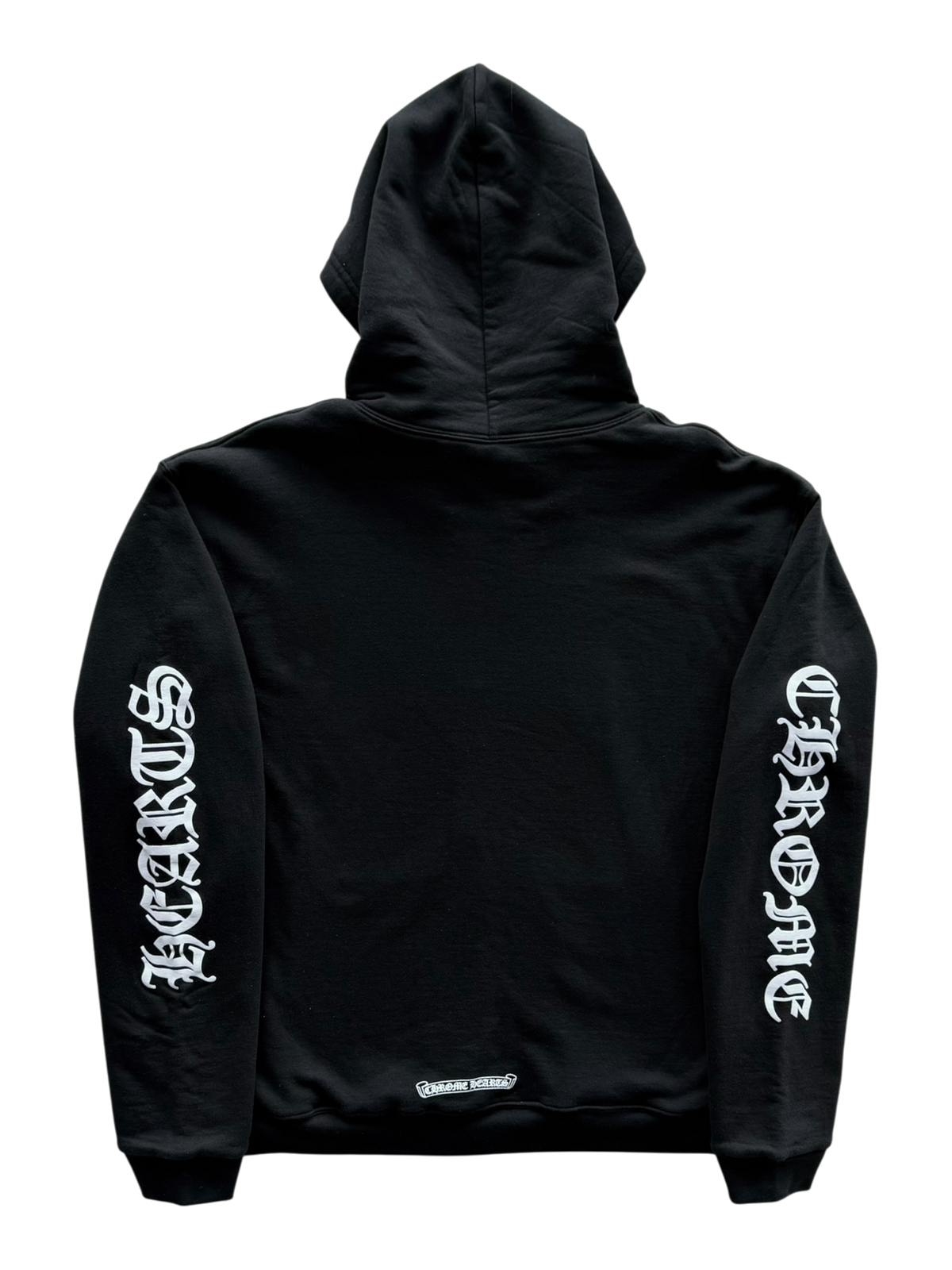 Vertical Logo Thermal Lined Zip-Up Hoodie Black
