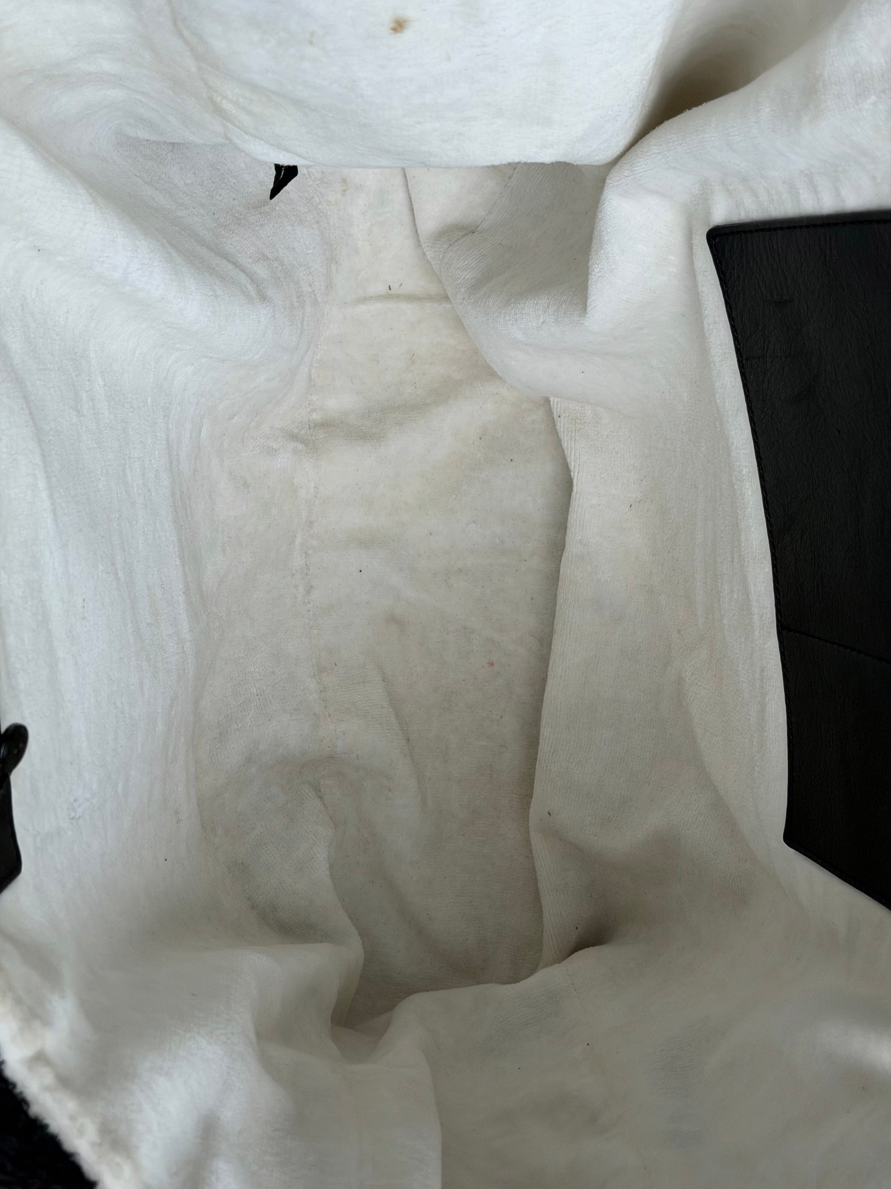Black Terry Cloth Tote Bag