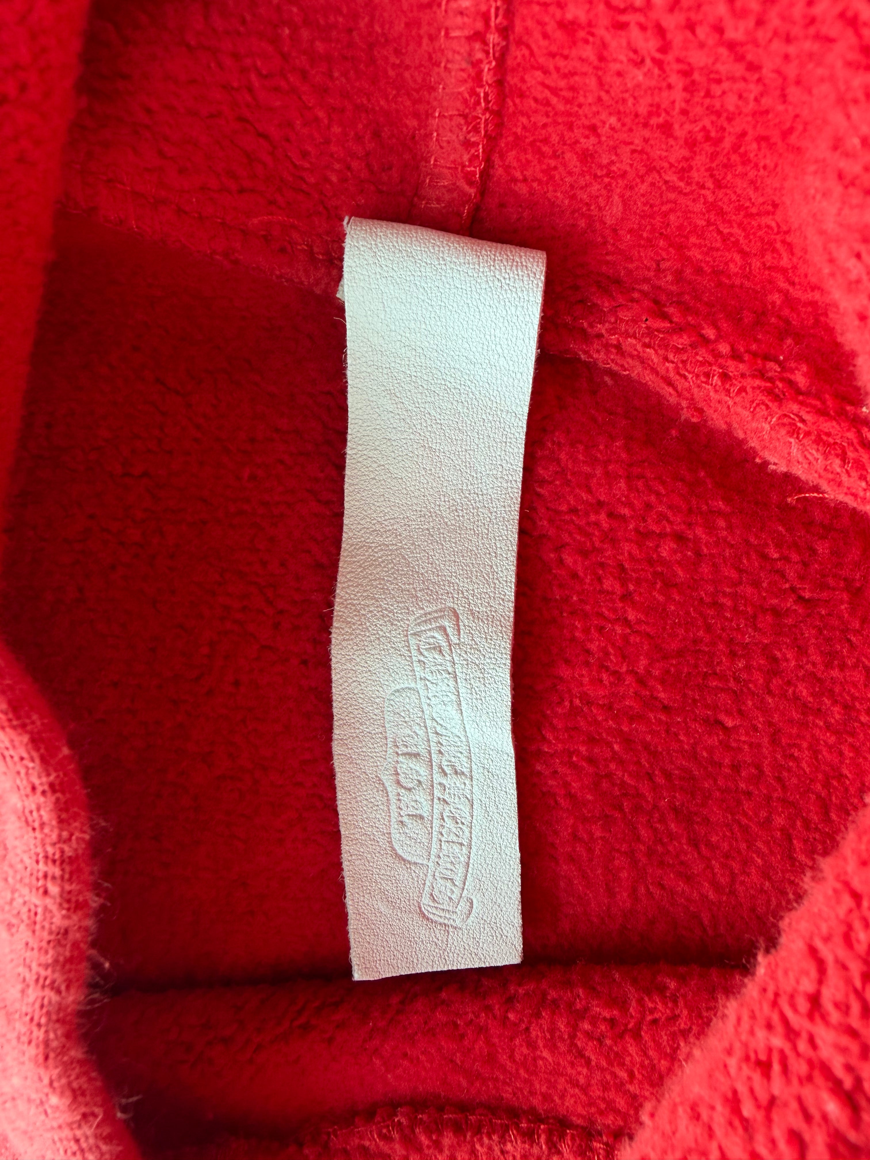 Embroidered Triple Cross Hoodie Red