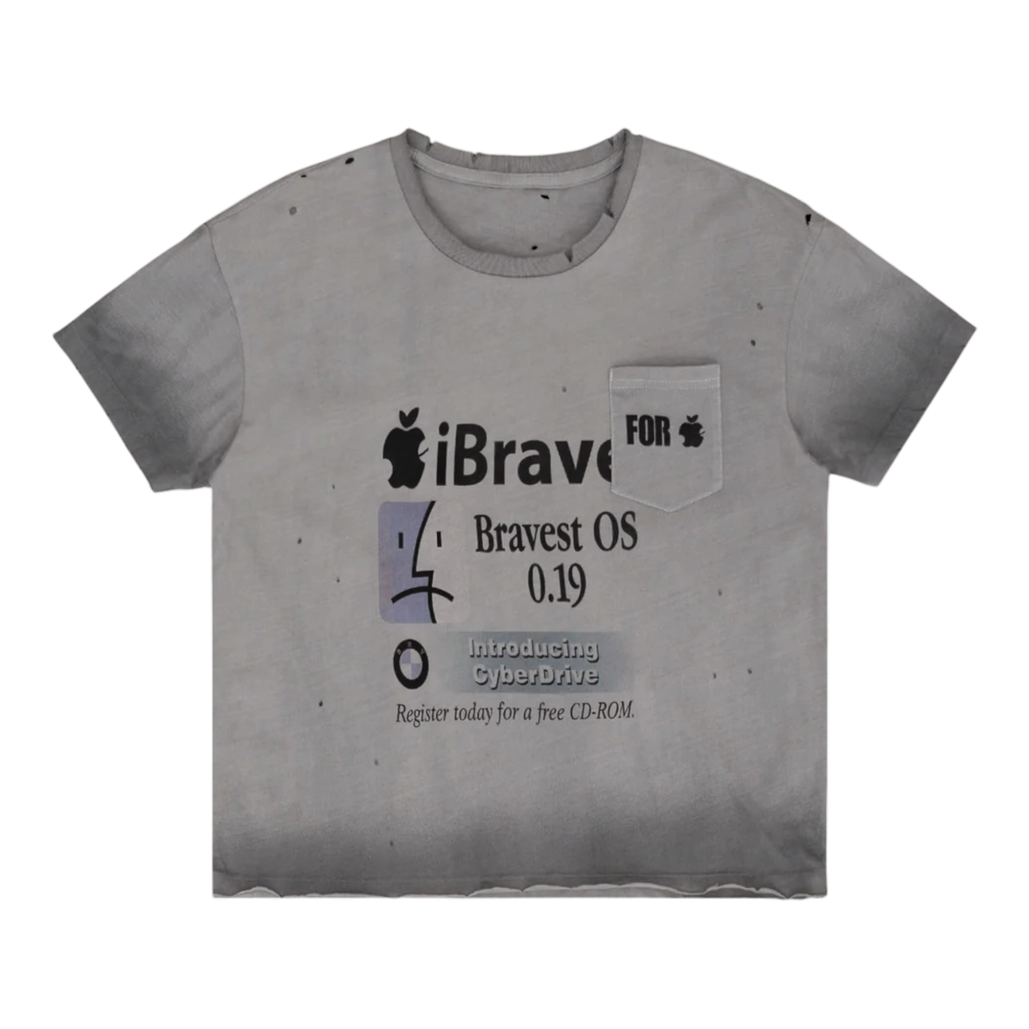 Grey Ibrave Vintage Tee