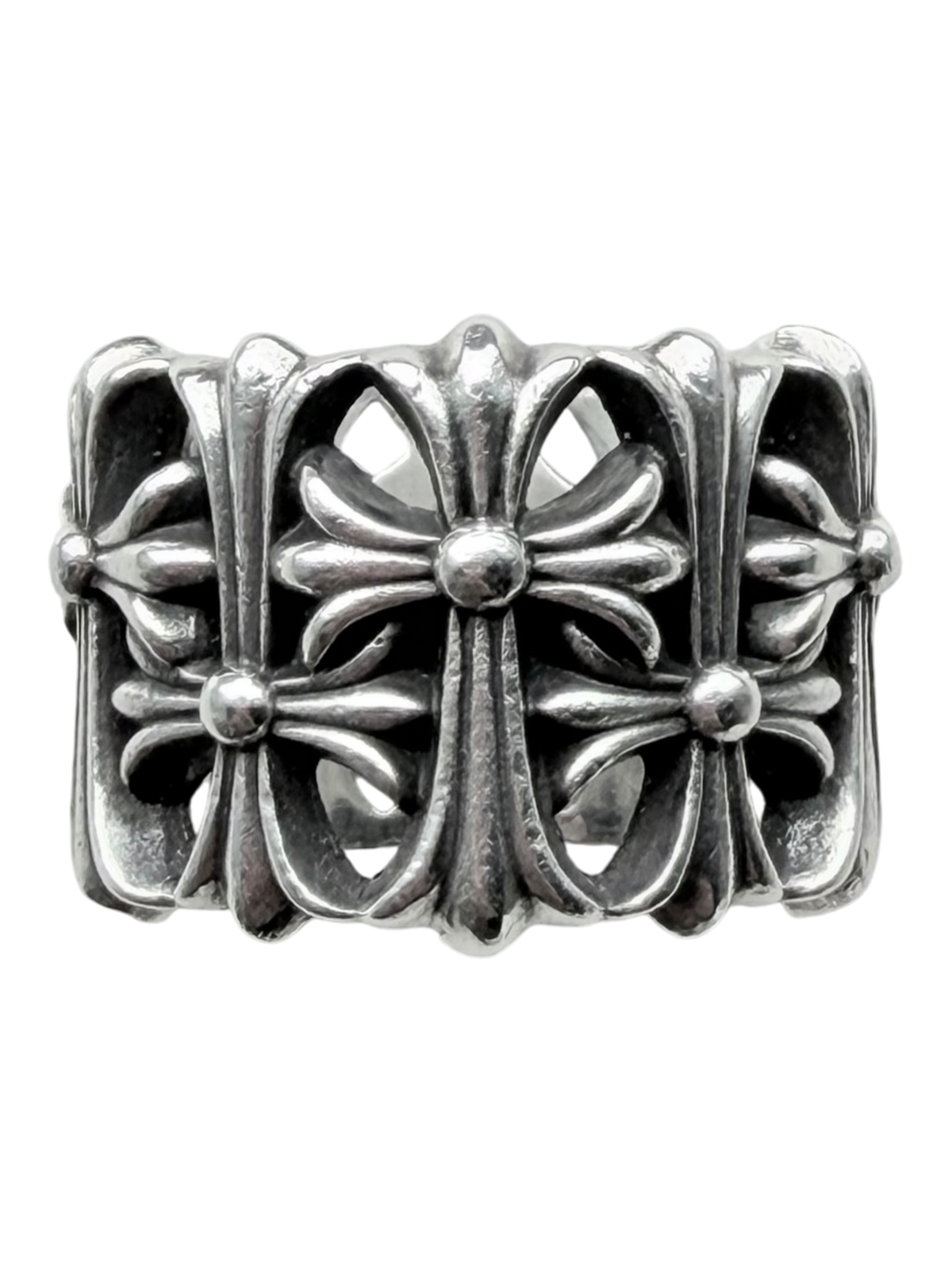 Silver Cemetery Cross Ring