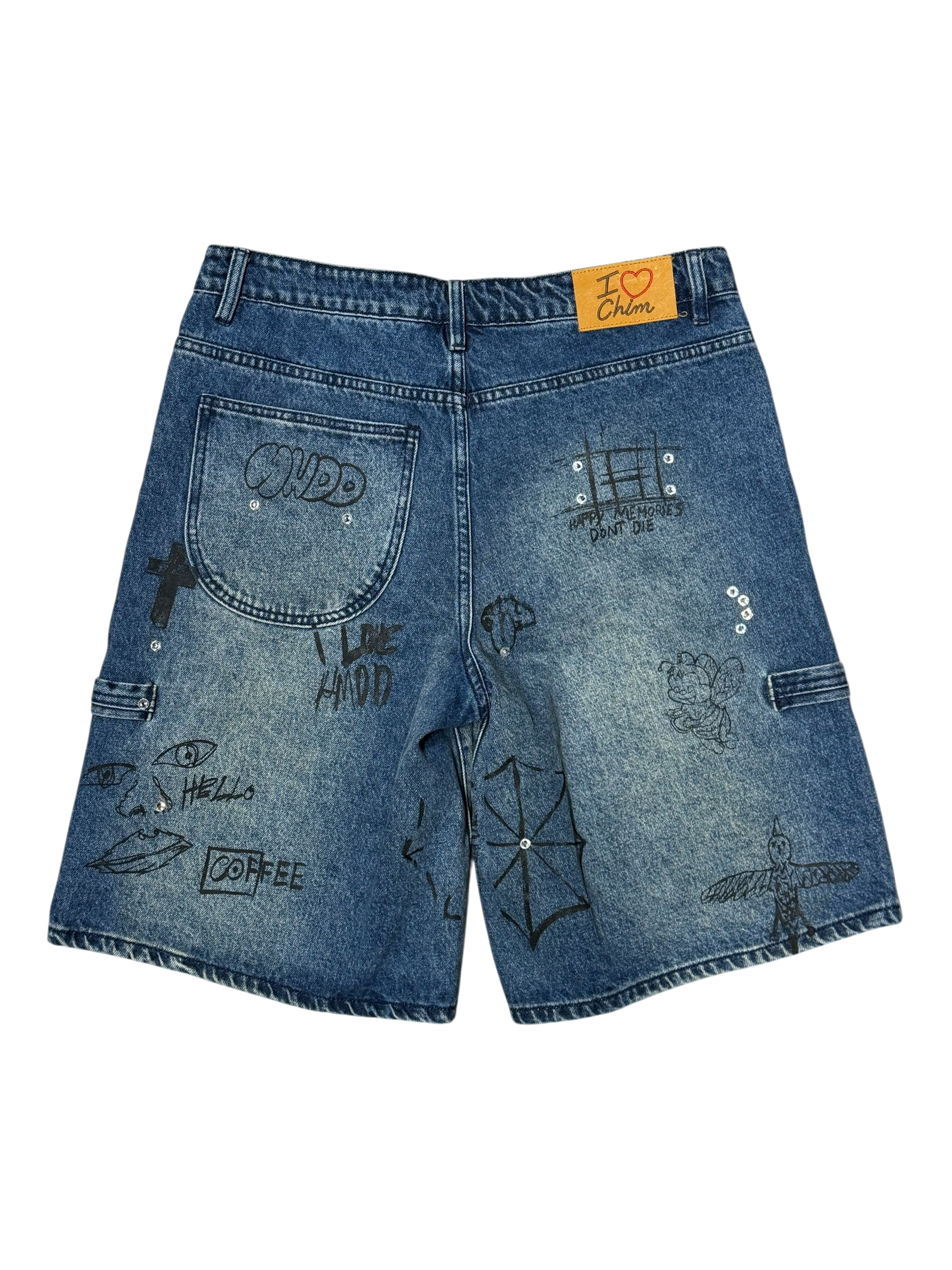 Graffiti Jorts Denim