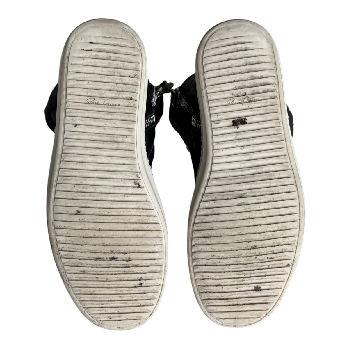 Rick Owens Black Cross Geobaskets Black Milk