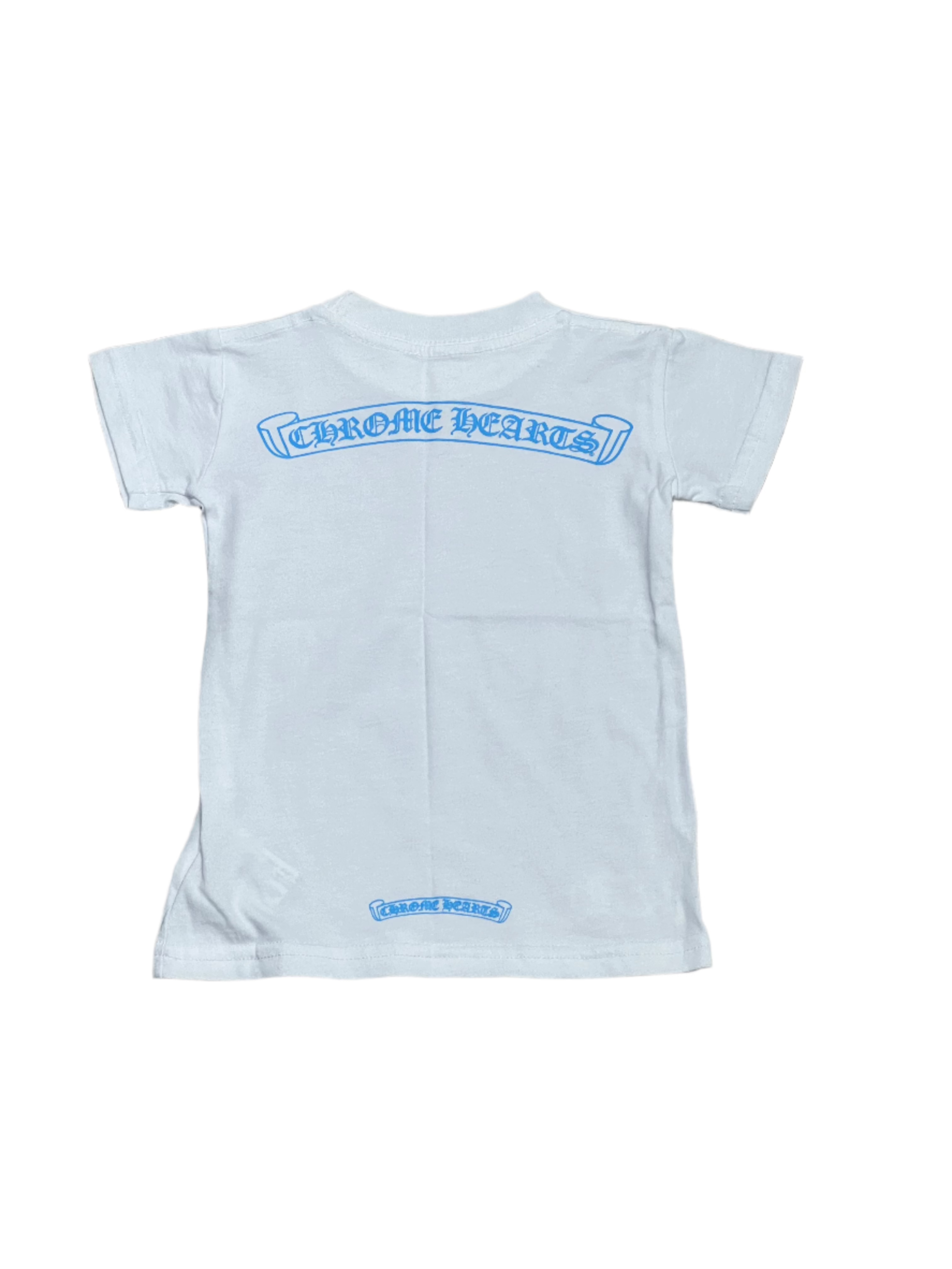 Scroll Logo White/Blue Baby Tee