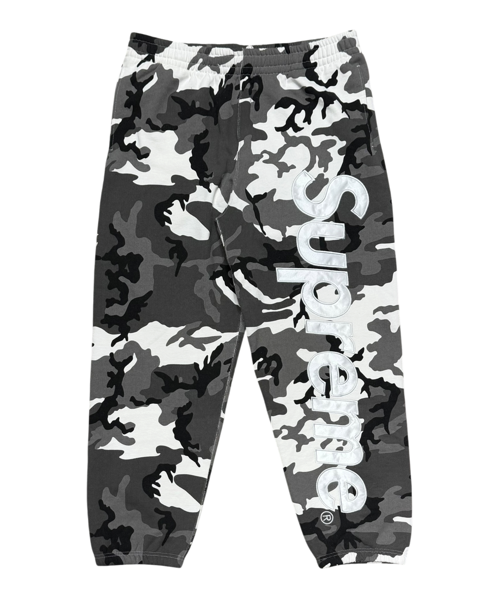 Satin Applique Sweatpant (SS26) Snow Camo