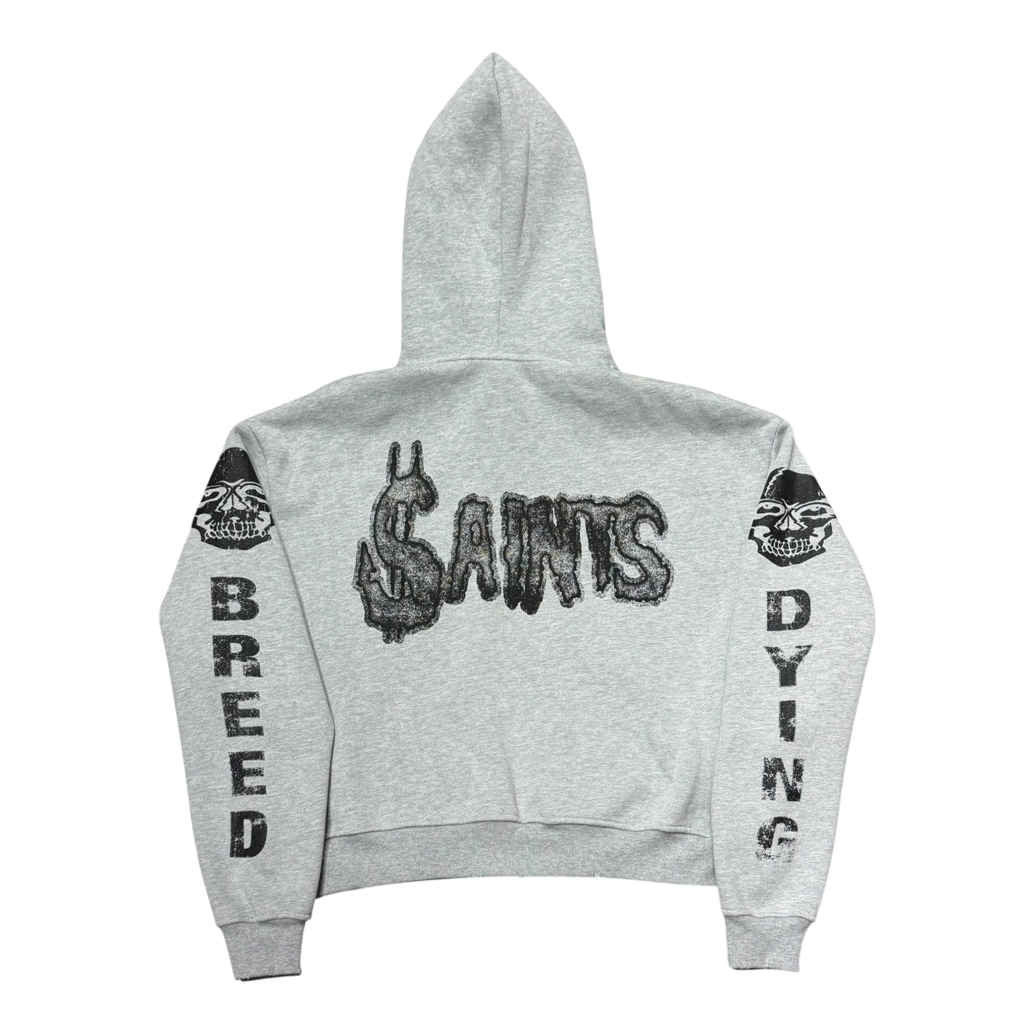 Saints Grey Logo Zip