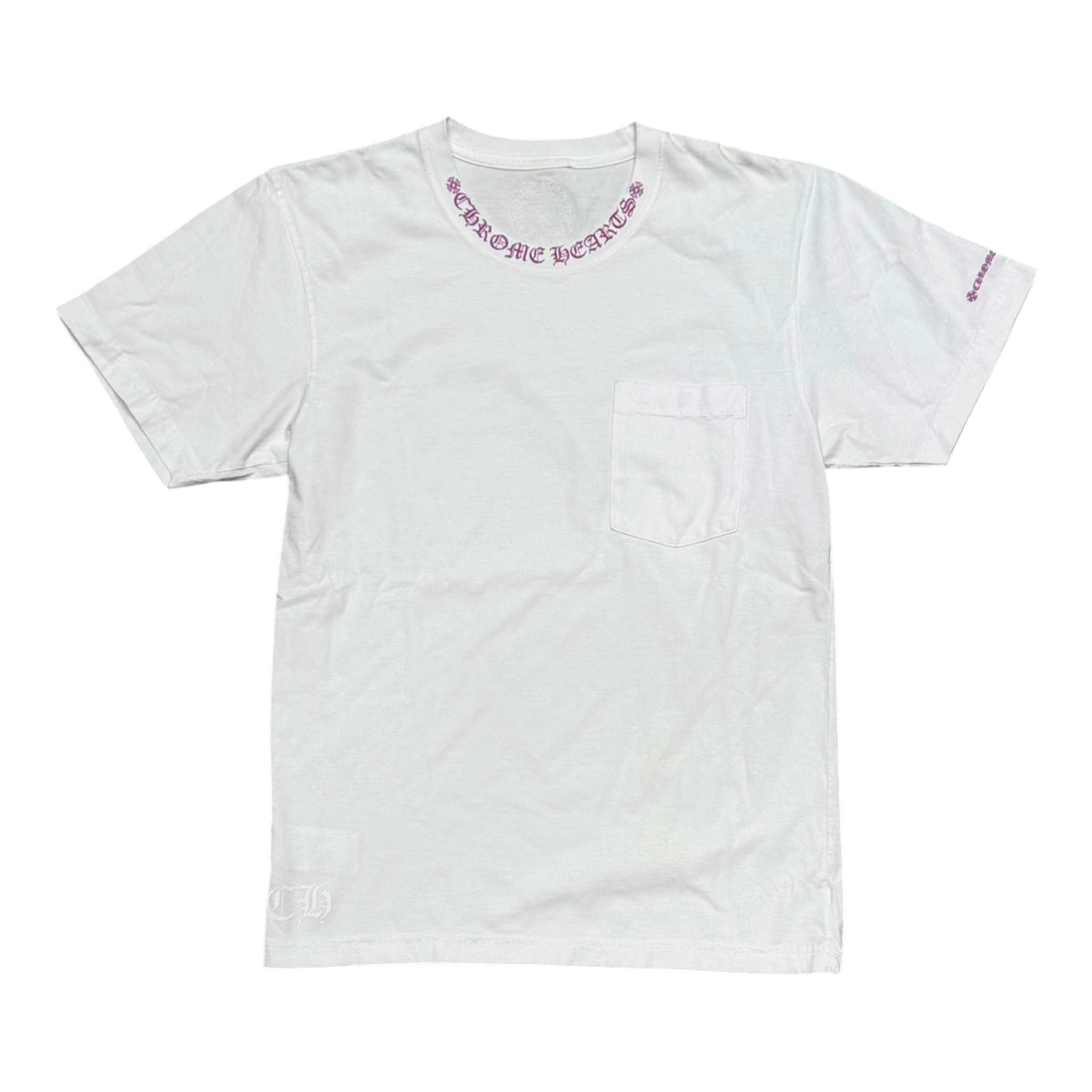 Purple Neck Logo Tee