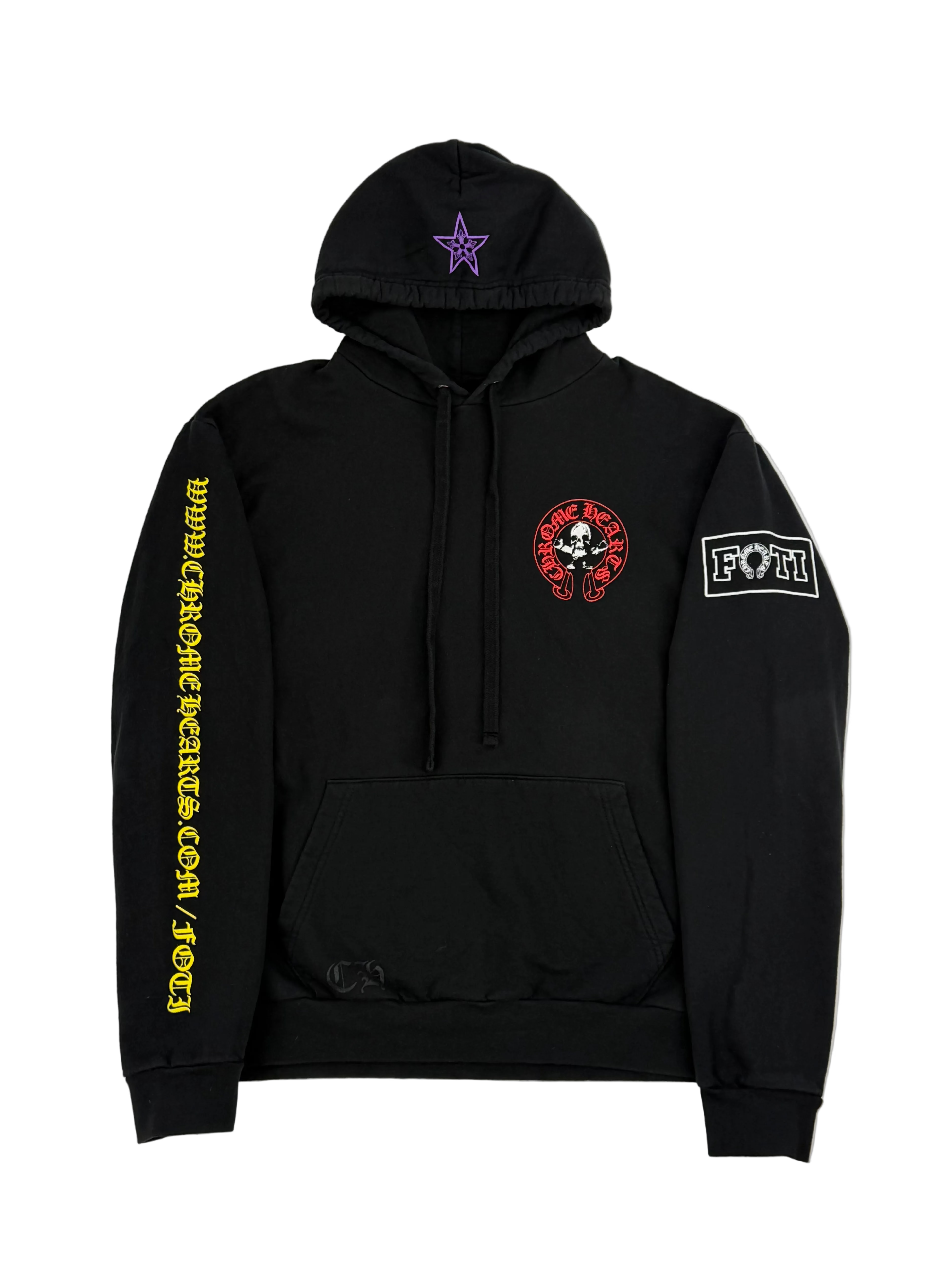 Black Multicolor Foti Horseshoe Logo Hoodie