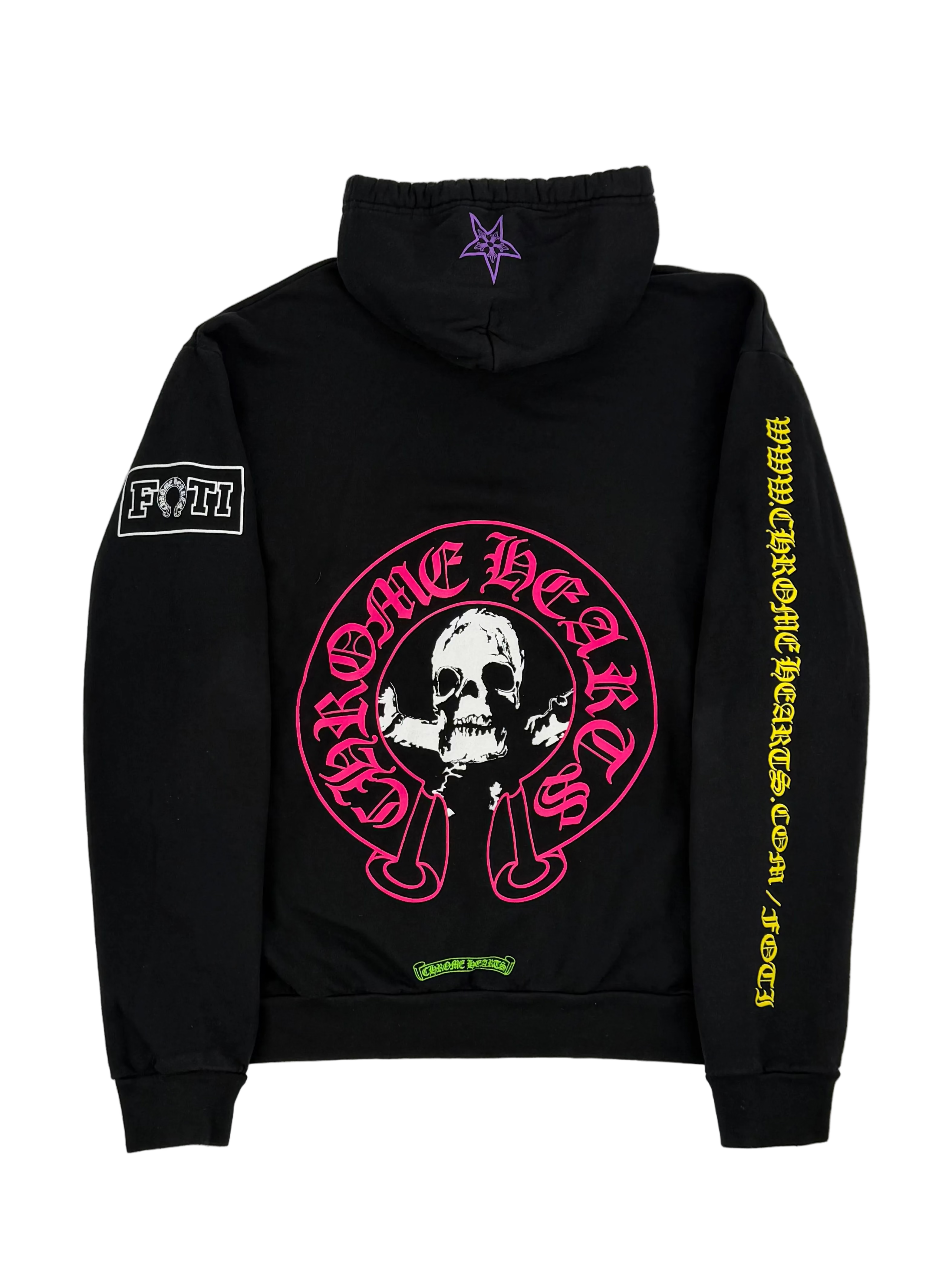 Black Multicolor Foti Horseshoe Logo Hoodie