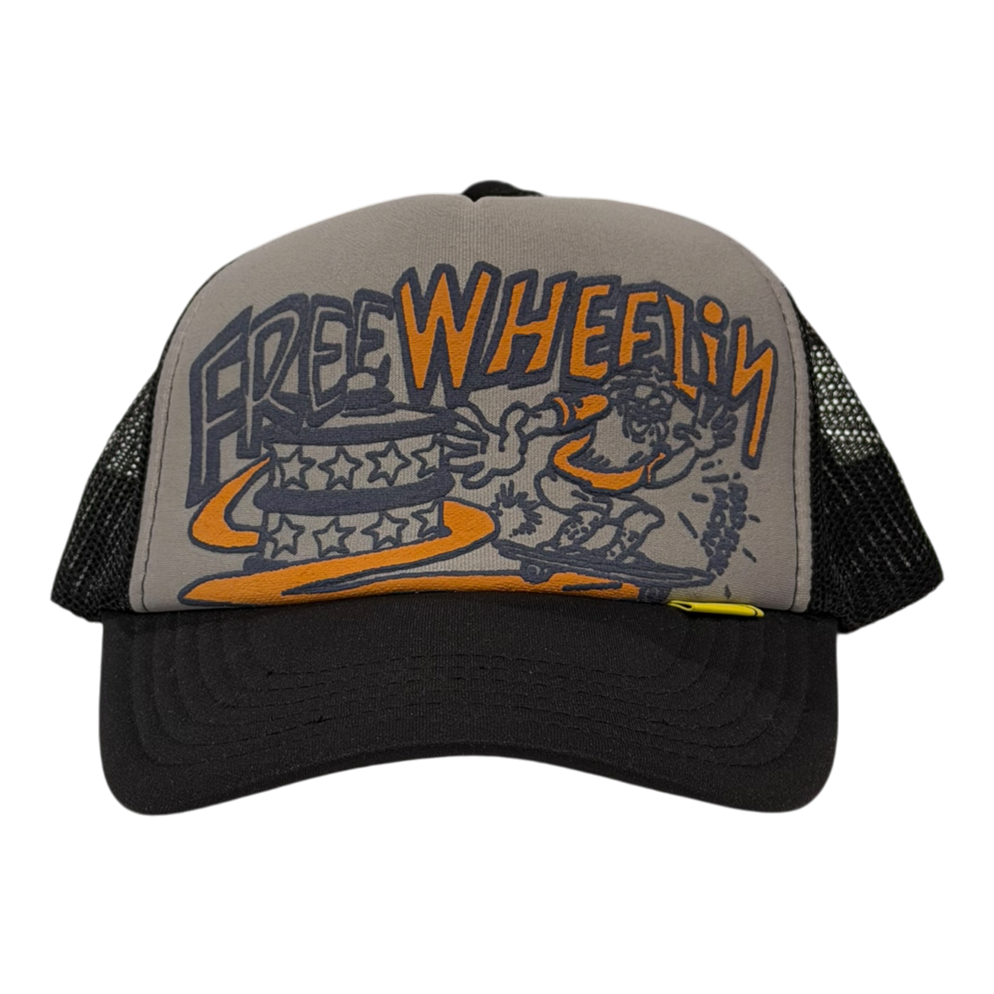 Free Wheelin Black Trucker Hat