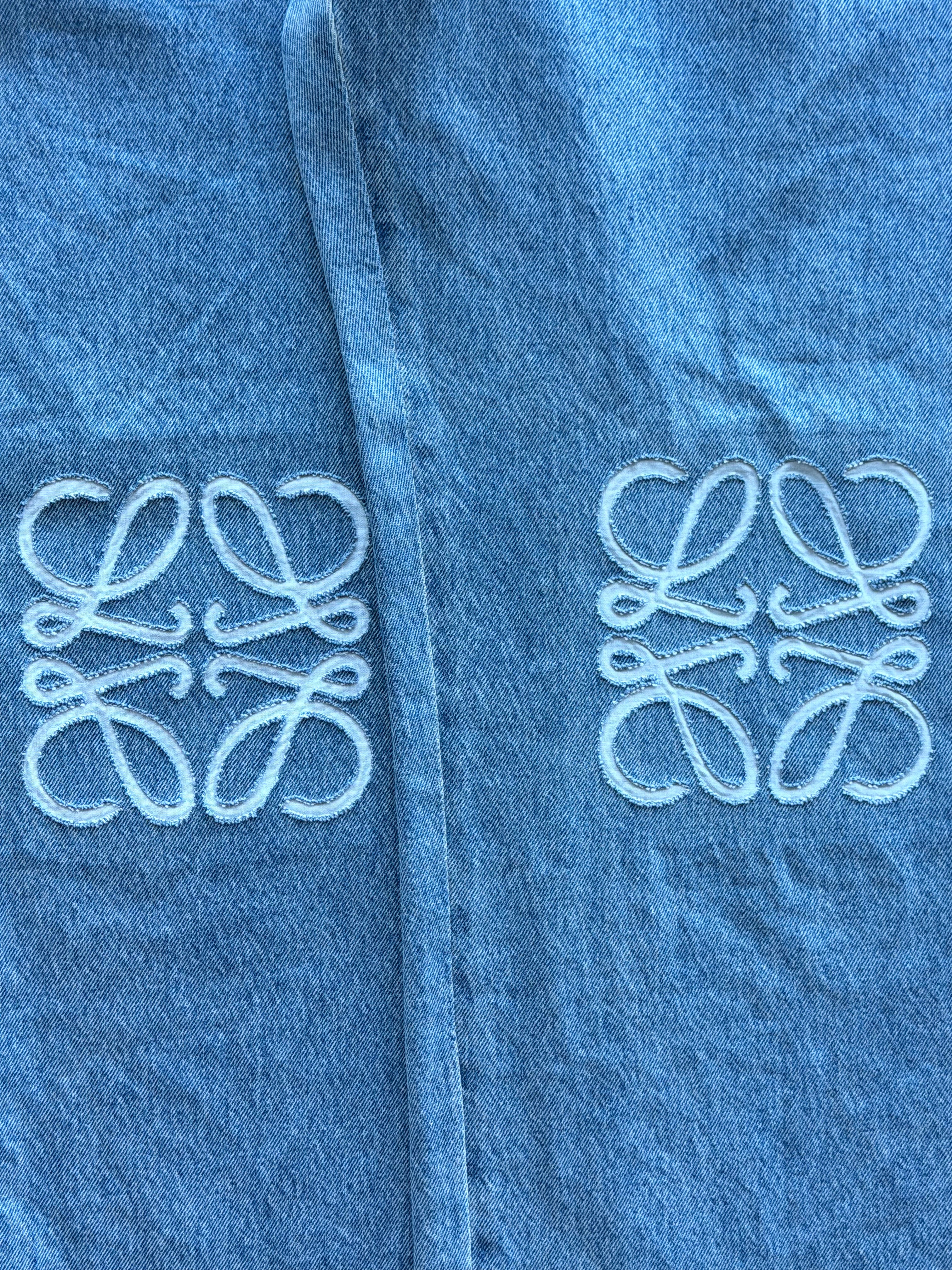 Anagram Straight Leg Jeans Blue
