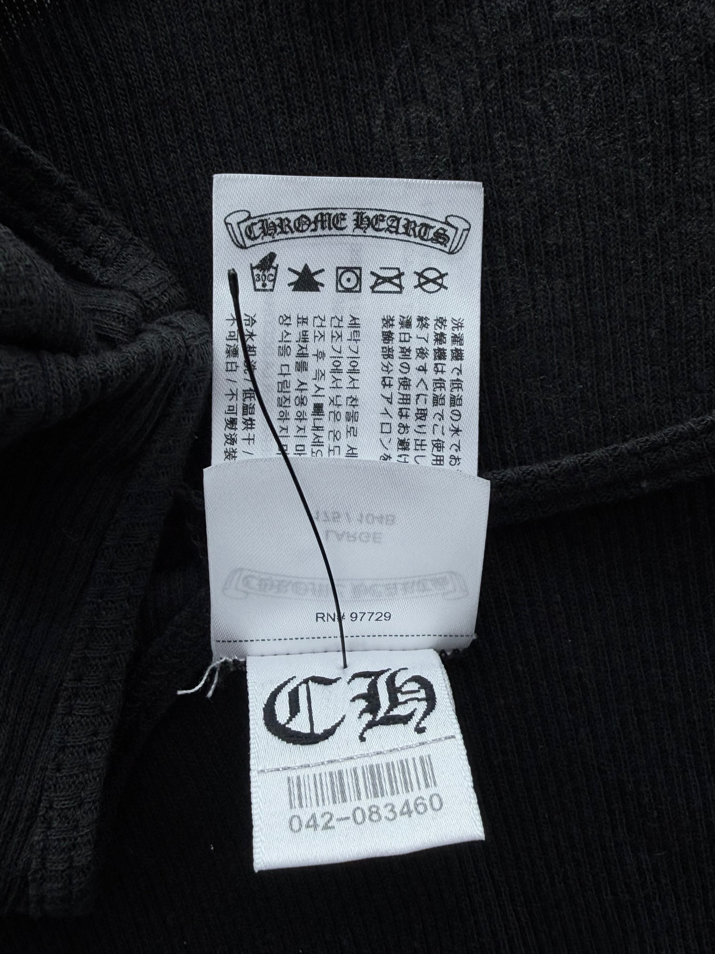 Cross T-Bar Black Rib Tank Top