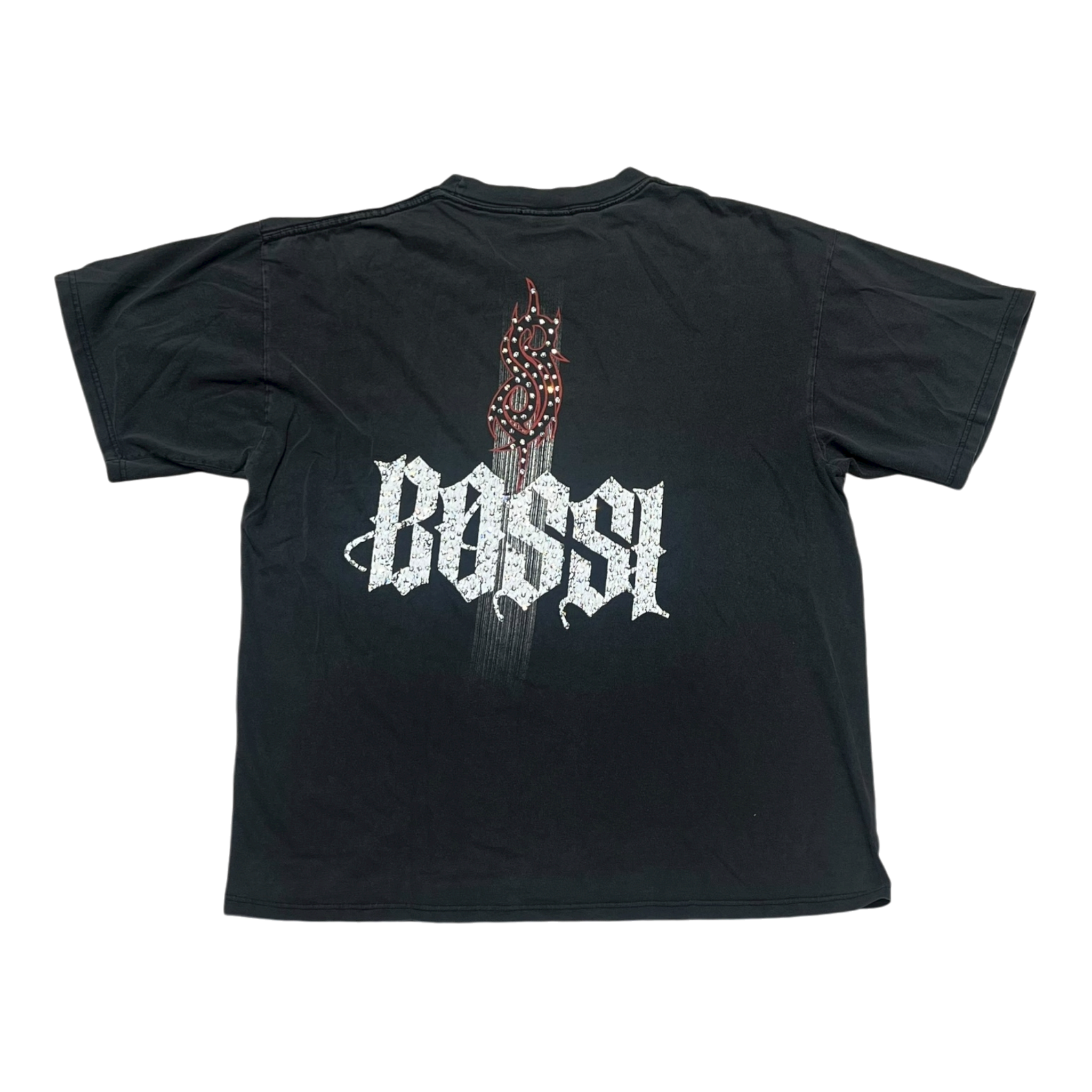 Red Slipknot Vintage Rhinestone Tee (FW25)