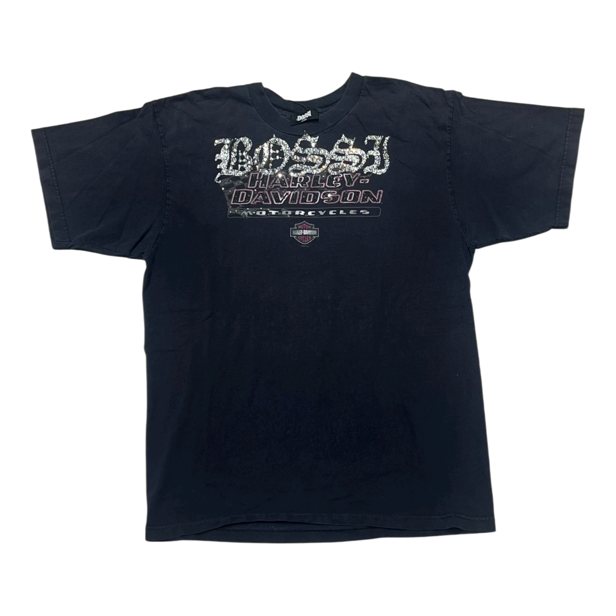 Harley Davidson Daytona Beach Vintage Rhinestone Tee (FW25)