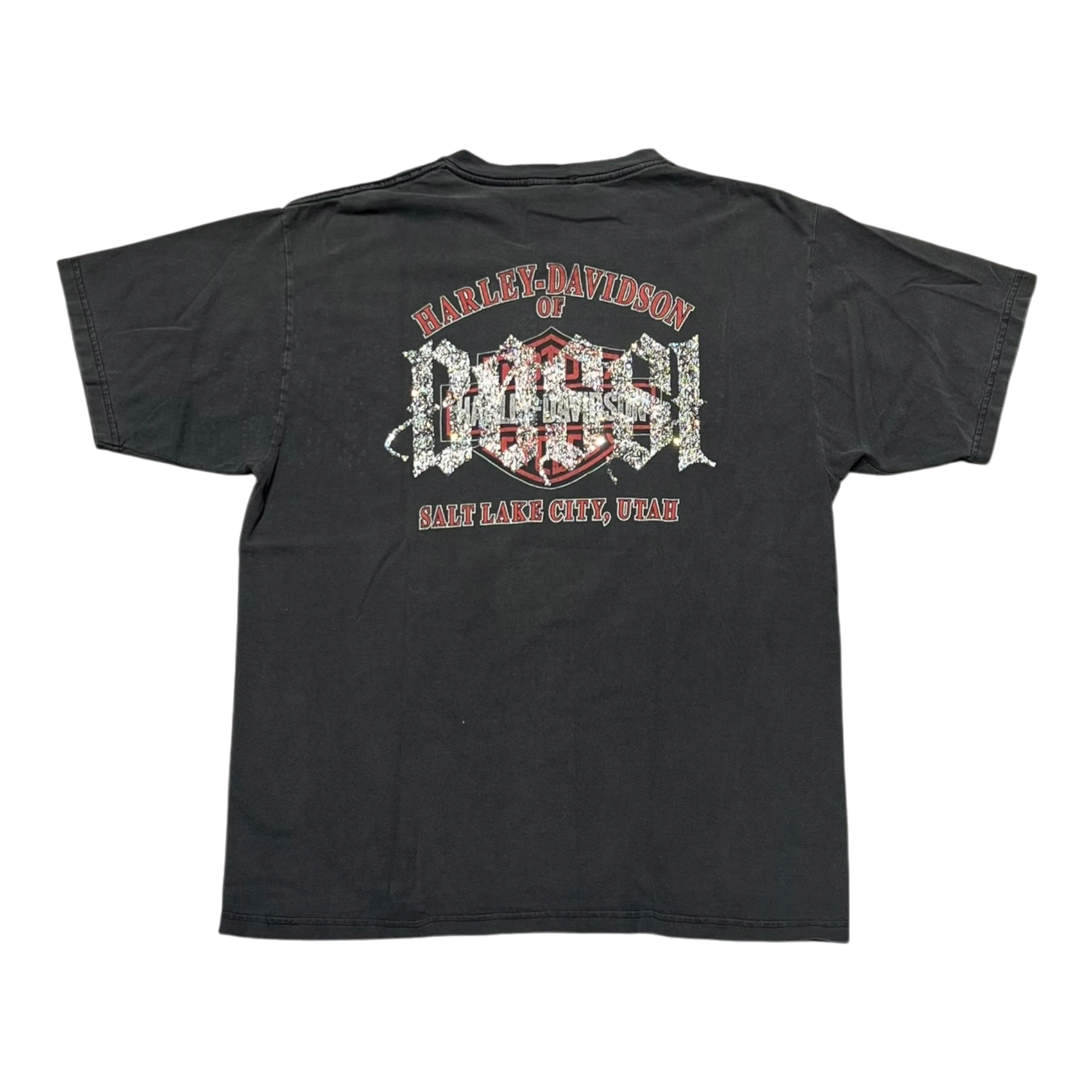 Harley Davidson Salt Lake City Vintage Rhinestone Tee (FW25)