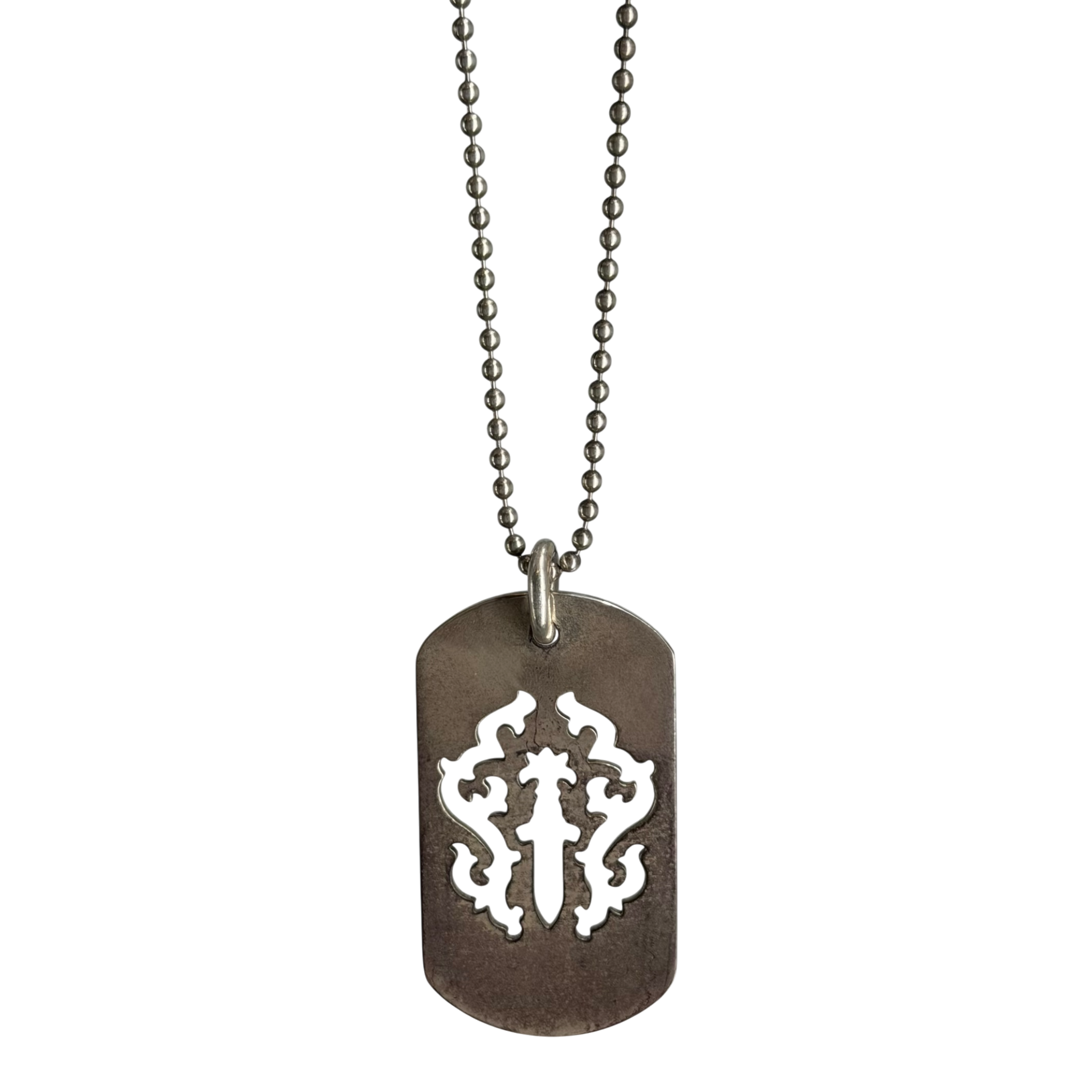 Vine Dagger Dog Tag & Necklace Pendant