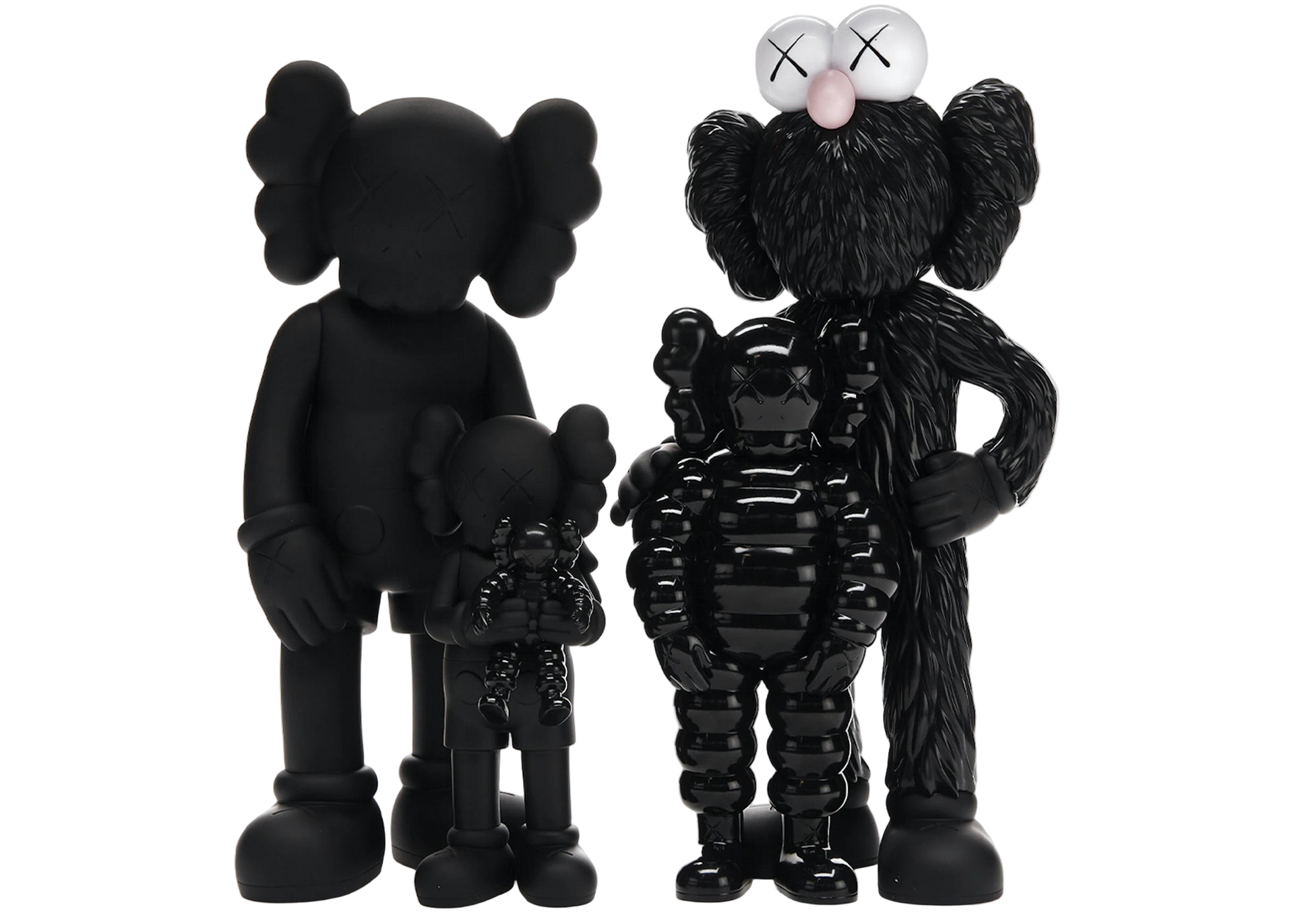 KAWS Family Vinyl Figures Black – Grandeur