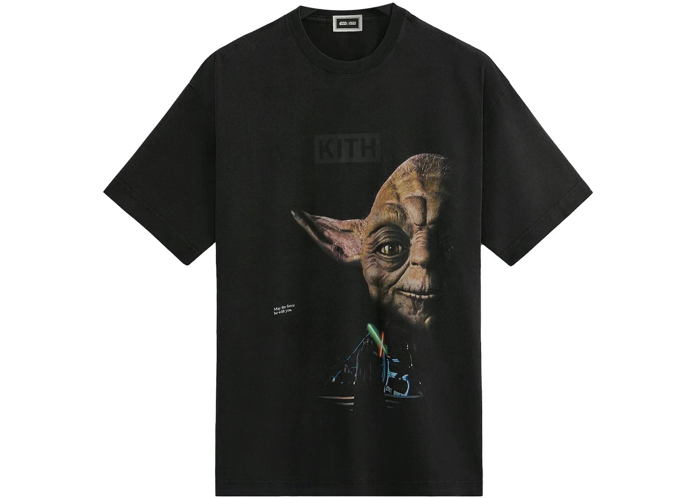 Kith x STAR WARS Yoda Vintage Tee Black