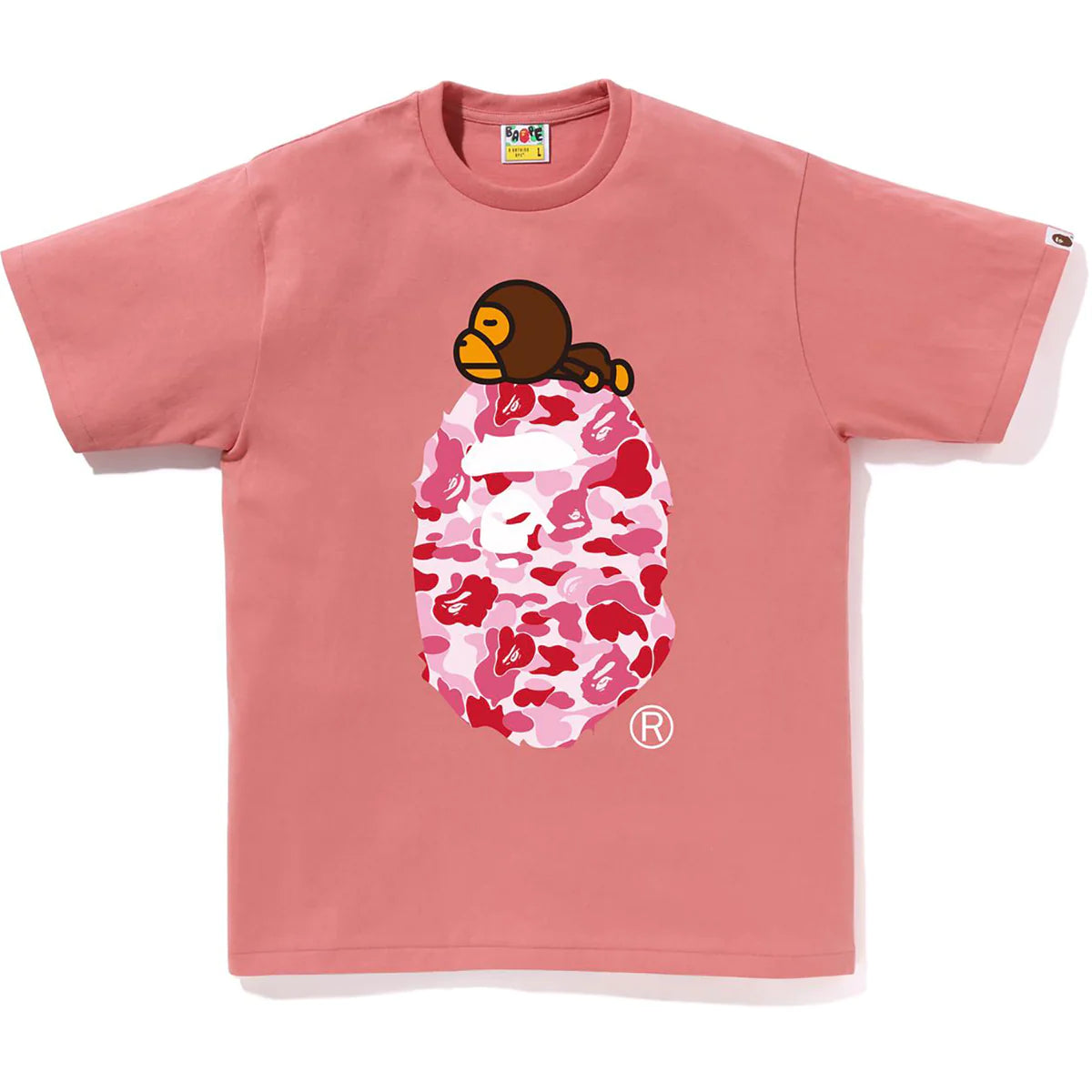 ABC Camo Milo On Big Ape Tee Pink