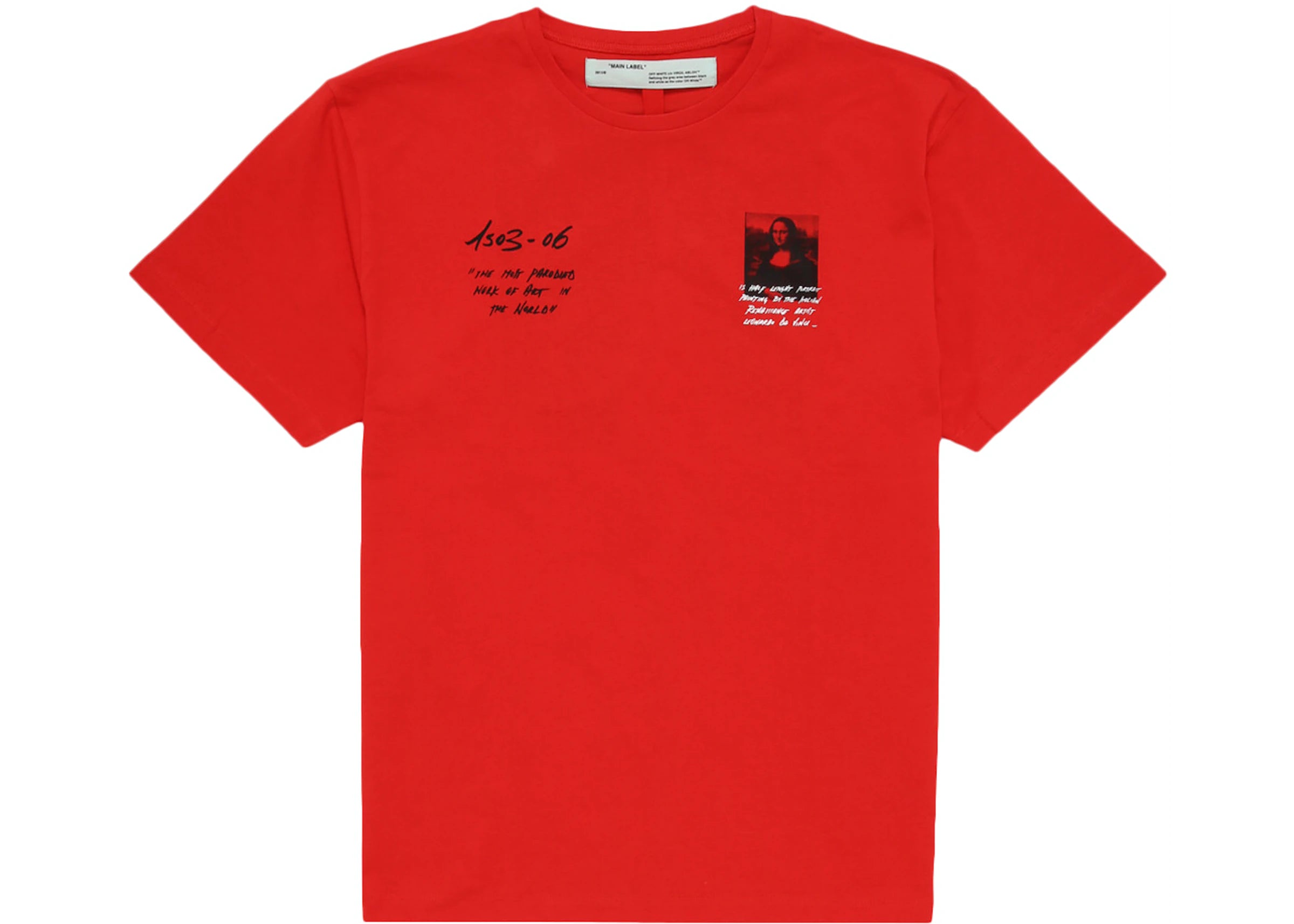 Off-White Monalisa T-Shirt Red