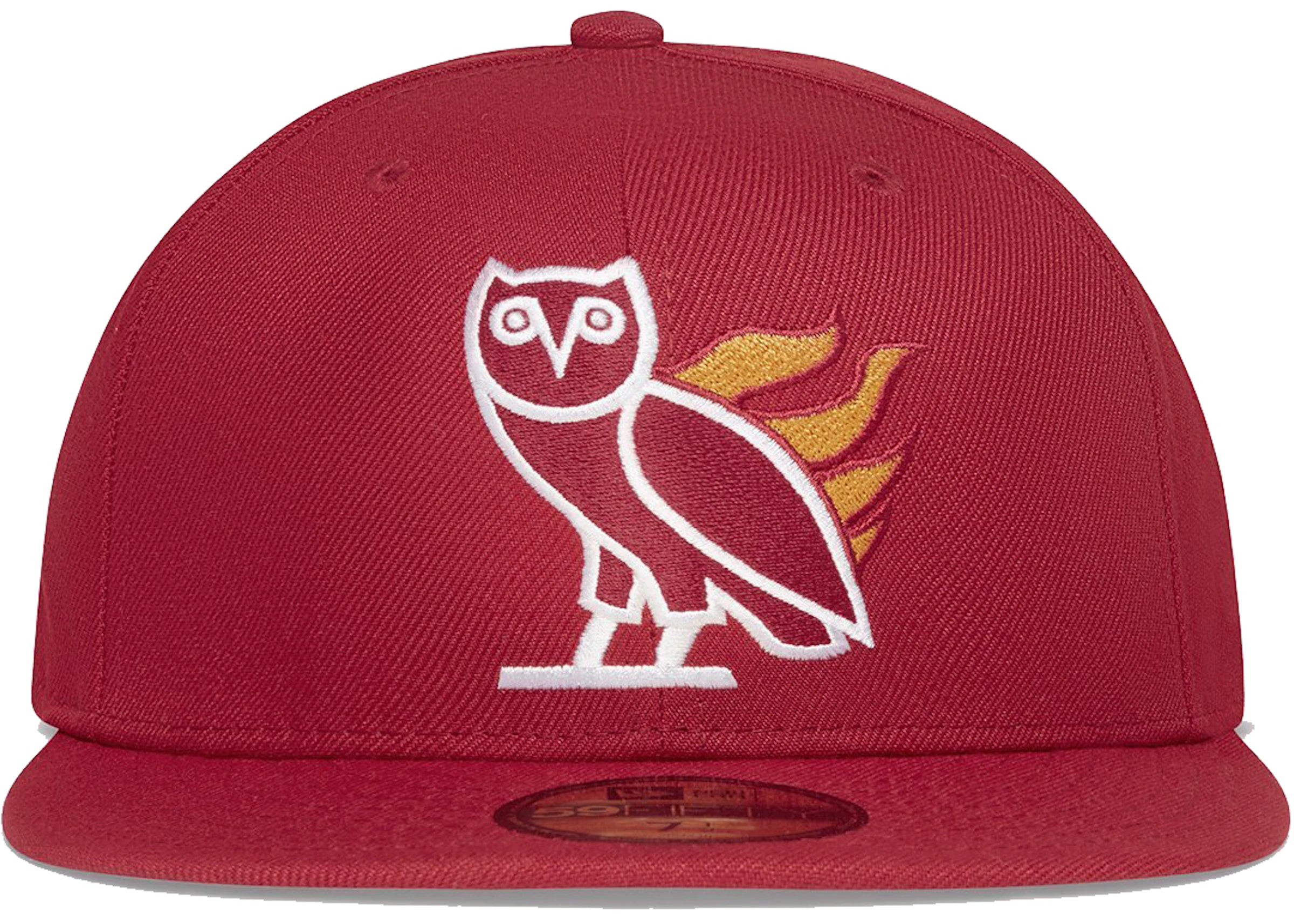 OVO x NBA Heat New Era Fitted Hat Red