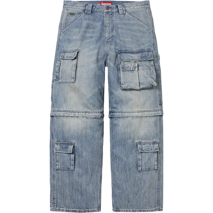 Zip Off Utility Denim Pants
