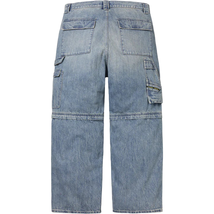 Zip Off Utility Denim Pants