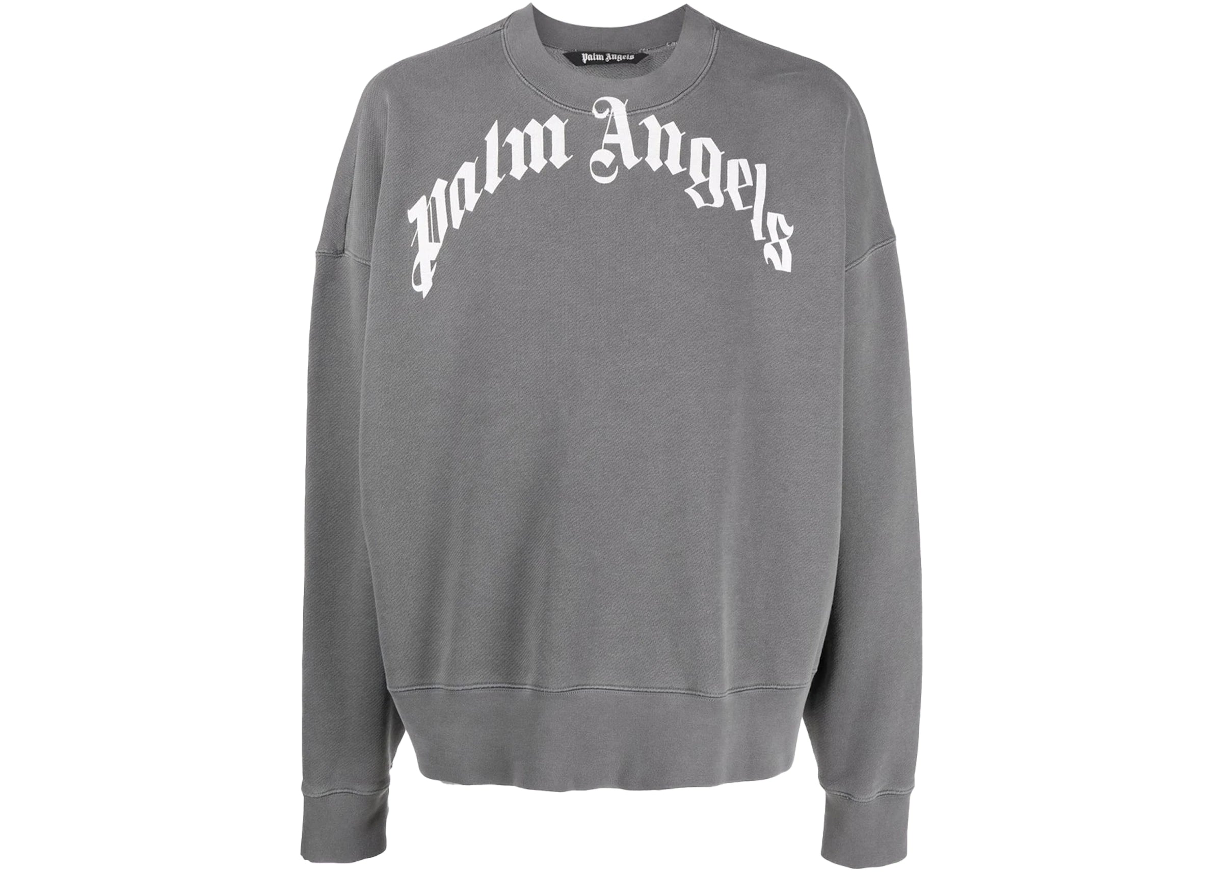 Curved Logo Crewneck Dark Grey