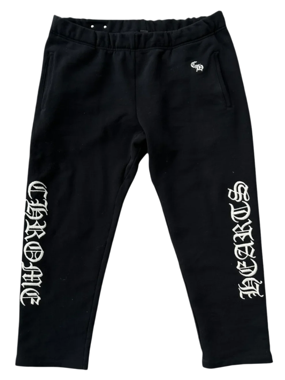 Chrome Hearts Black & White Embroidered Sweatpants