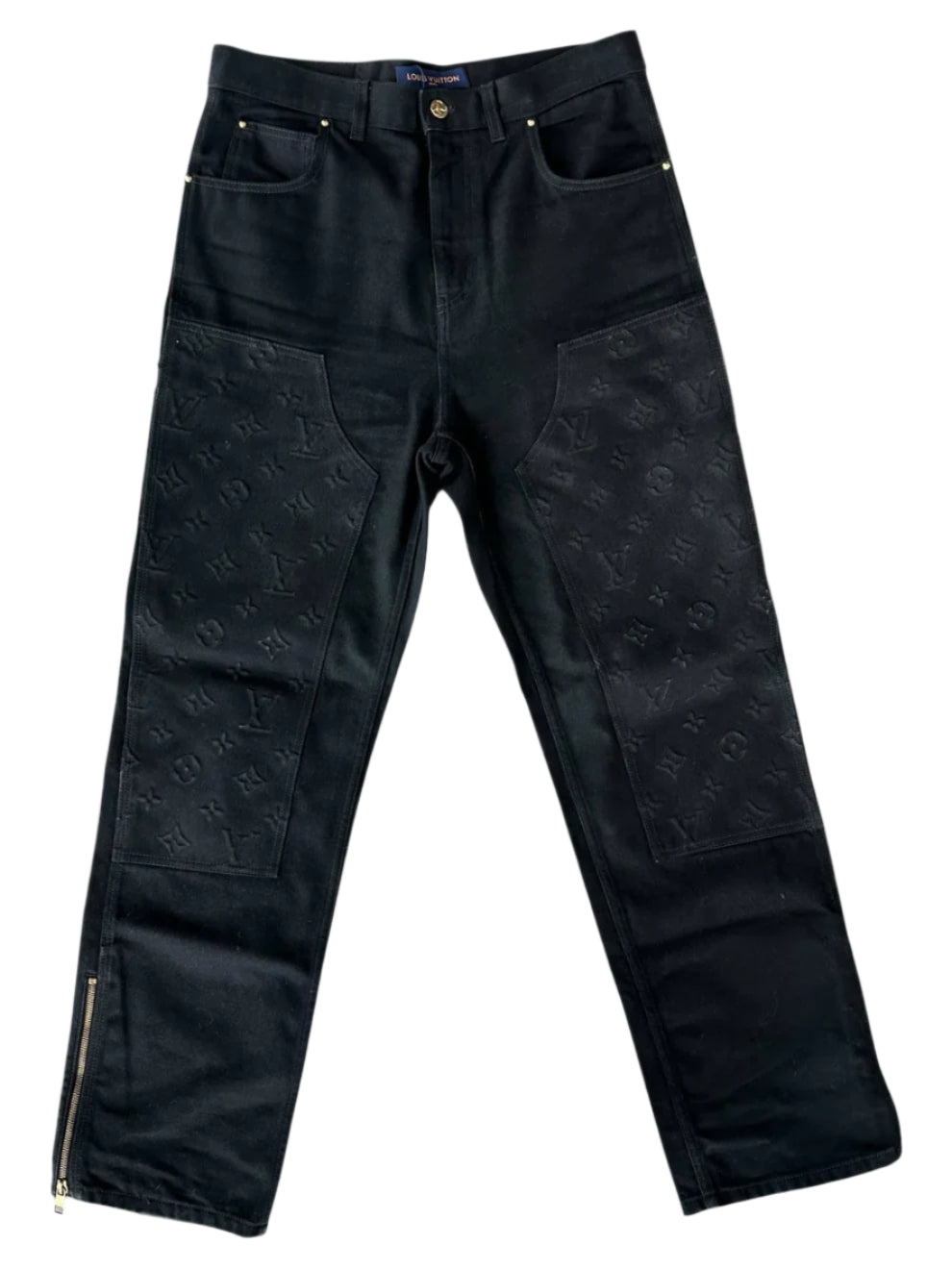 Louis Vuitton Black Monogram Carpenter Pants
