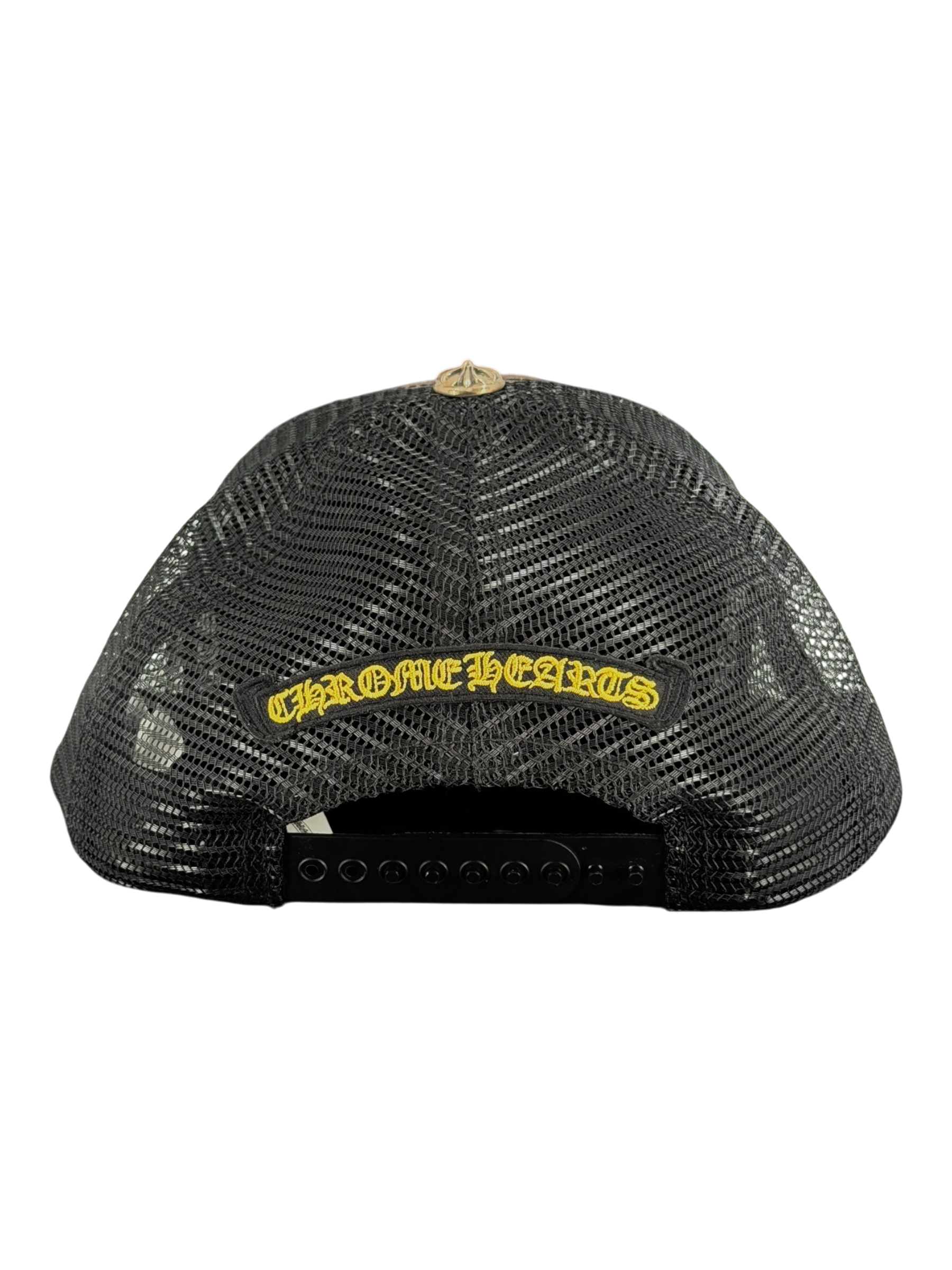 Plus Cross Seal Stamp Camo Trucker Hat