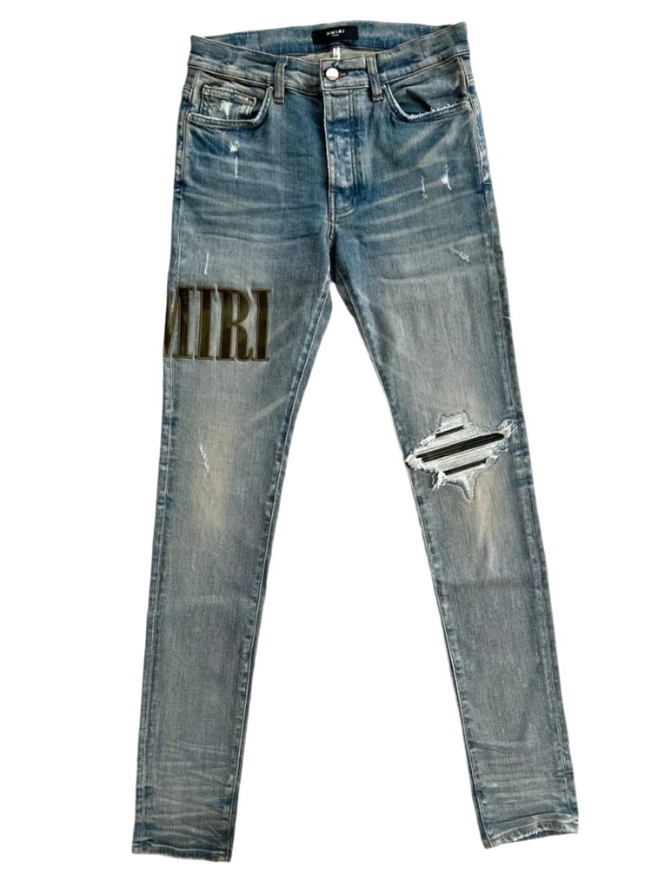 Clay Indigo Camouflage Core Applique Logo Jeans