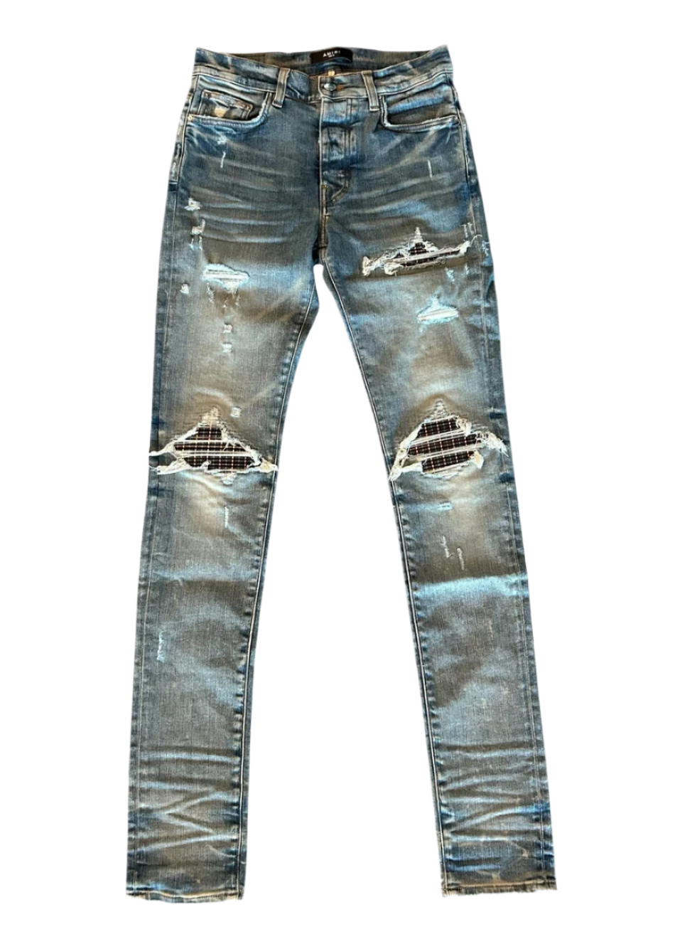 Clay Indigo Neon Plaid MX1 Jeans