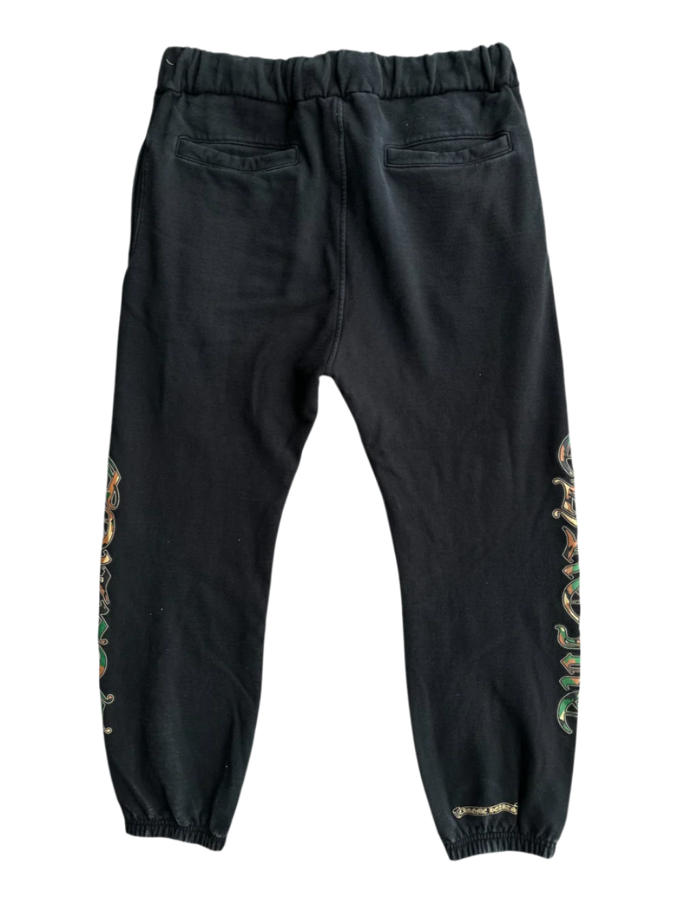 Black Camouflage Triple Cross Logo Sweatpants