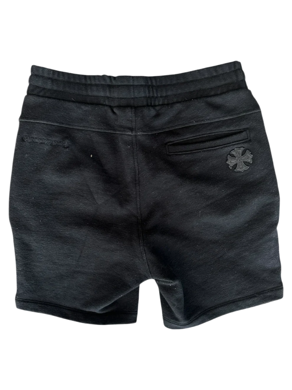 Black Cross Patch Shorts