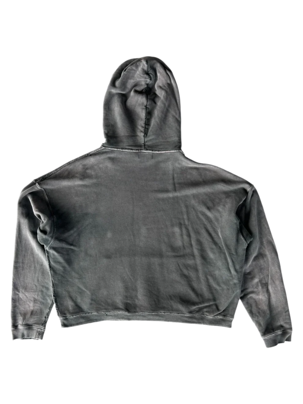 Washed Black & White Classic Logo Hoodie