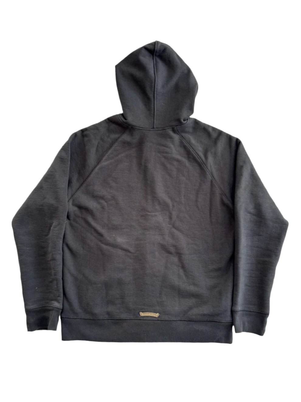 Black Triple Cross Patch Paper Jam Zip Up Hoodie