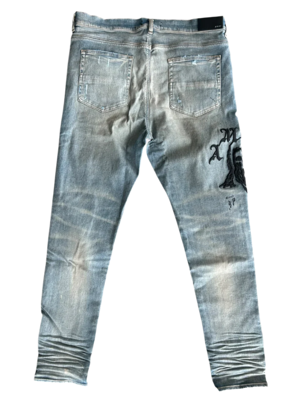 Amiri x Wes Lang Reaper Logo Jean Clay Indigo