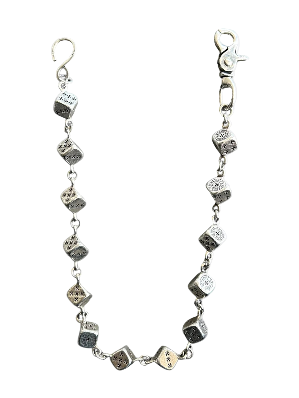 Silver Dice Wallet Chain