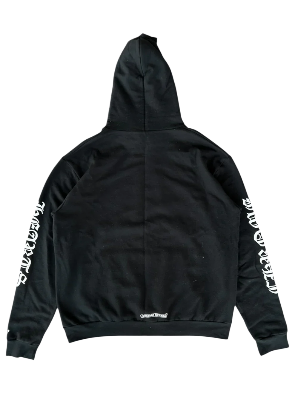 Black & White Script Logo Hoodie