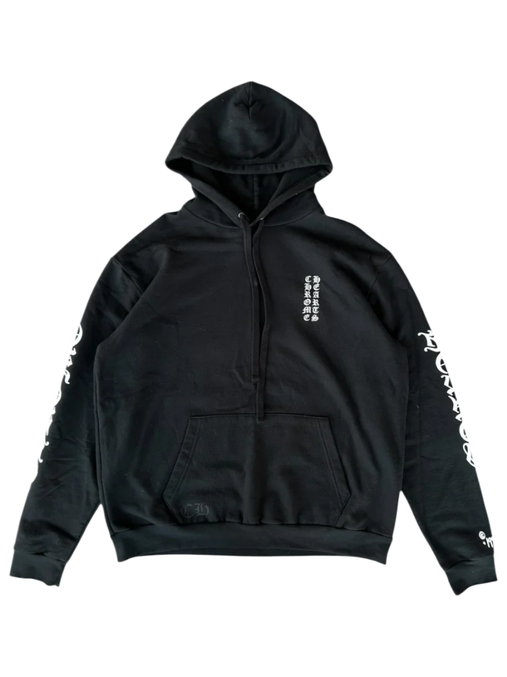 Black & White Script Logo Hoodie