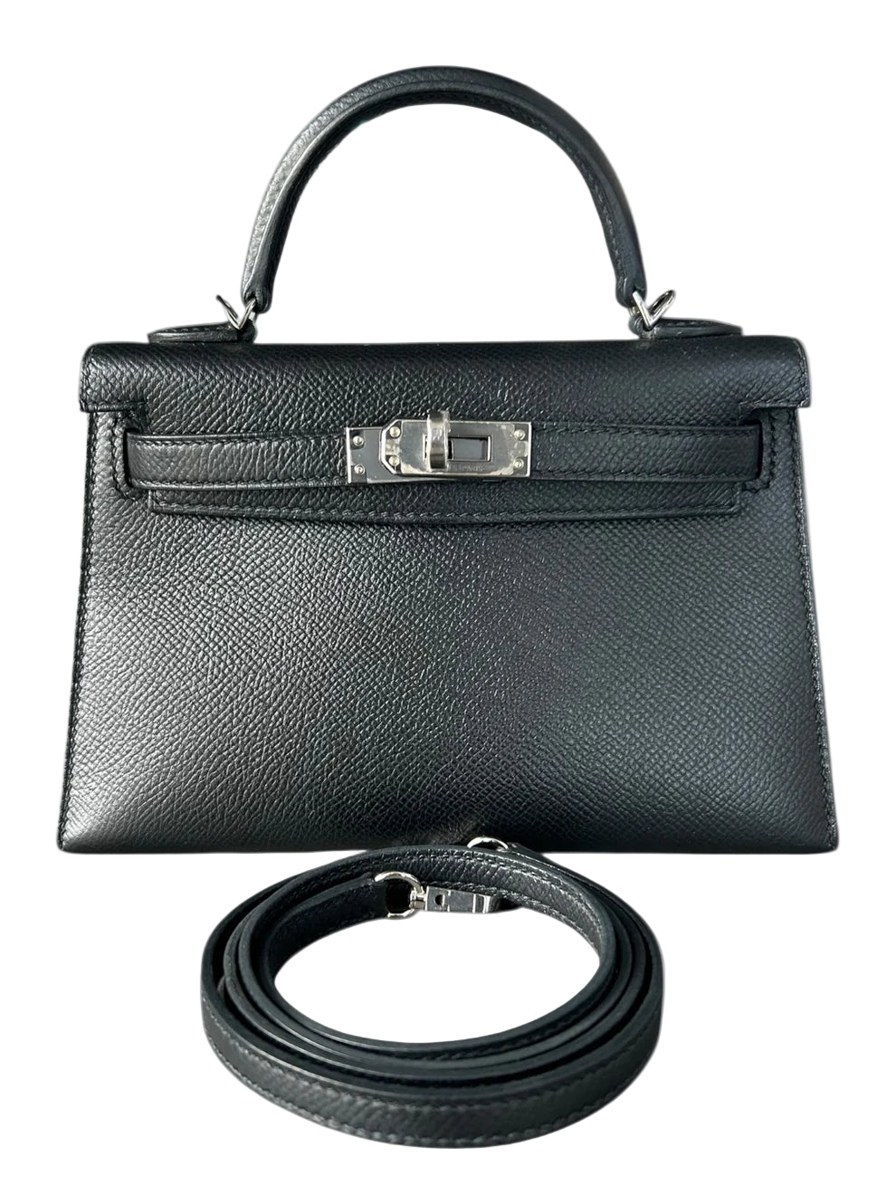 Black Epsom Mini Kelly 20