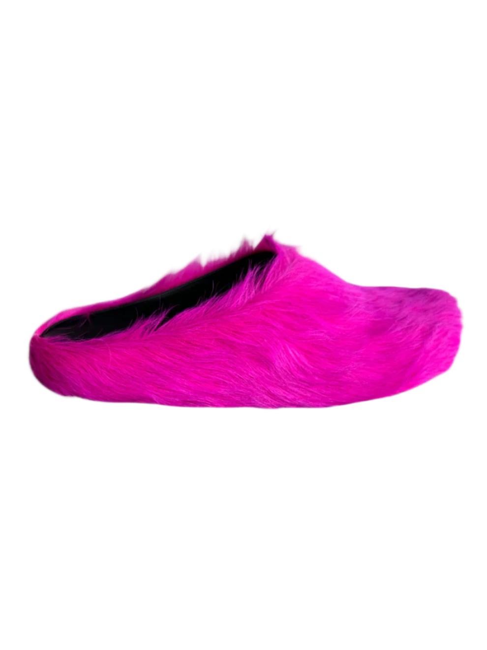 Fuchsia Calfskin Fussbett Sabot Slides