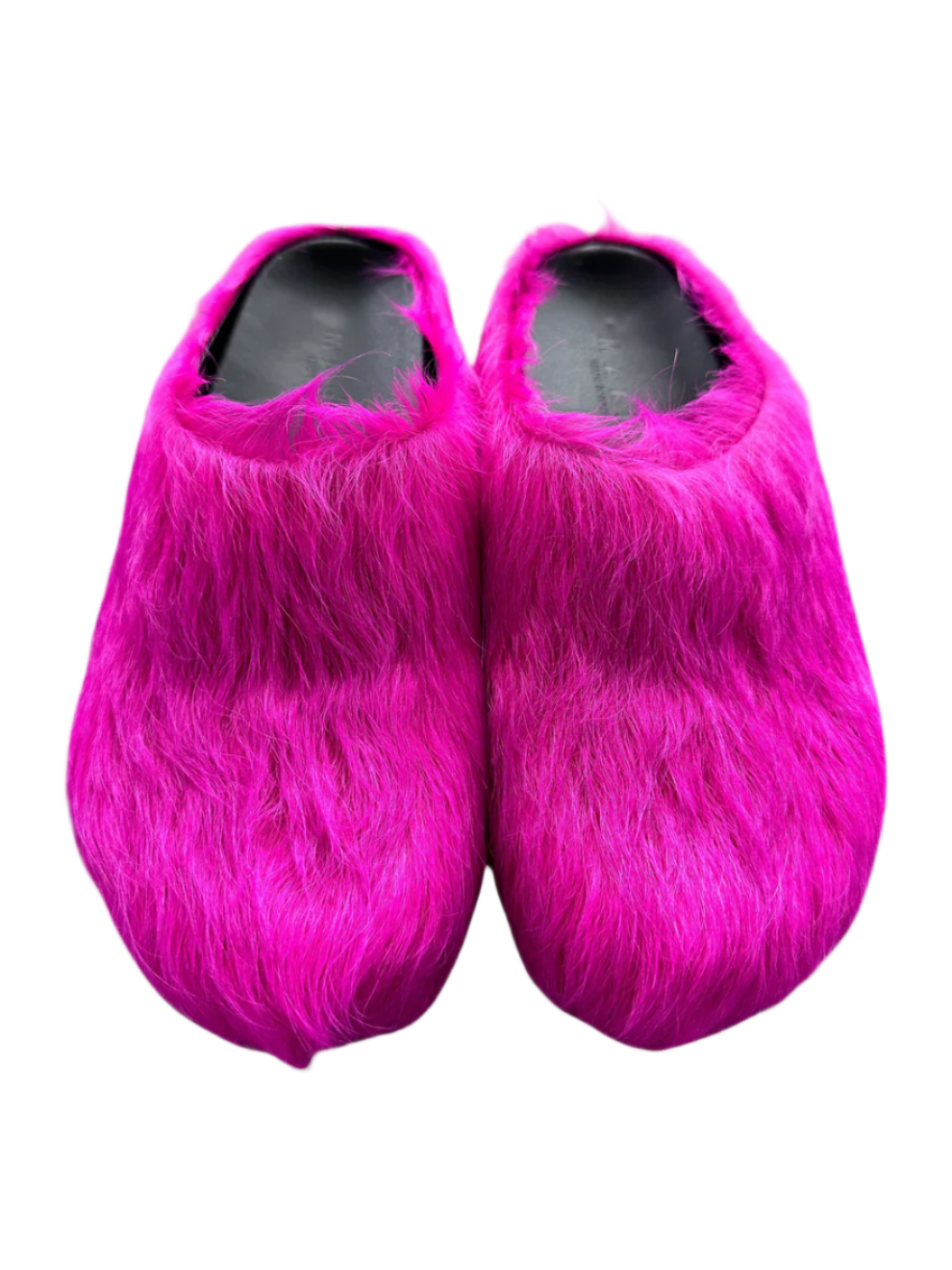 Fuchsia Calfskin Fussbett Sabot Slides