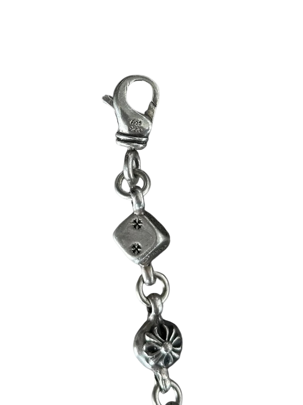 Silver Dice Bracelet