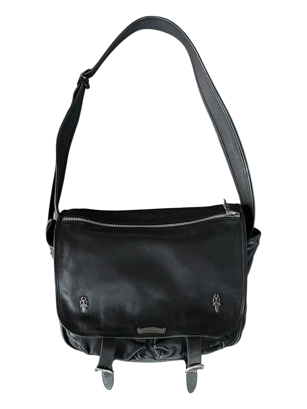 Black & Silver Dagger Gunslinger Messenger Bag