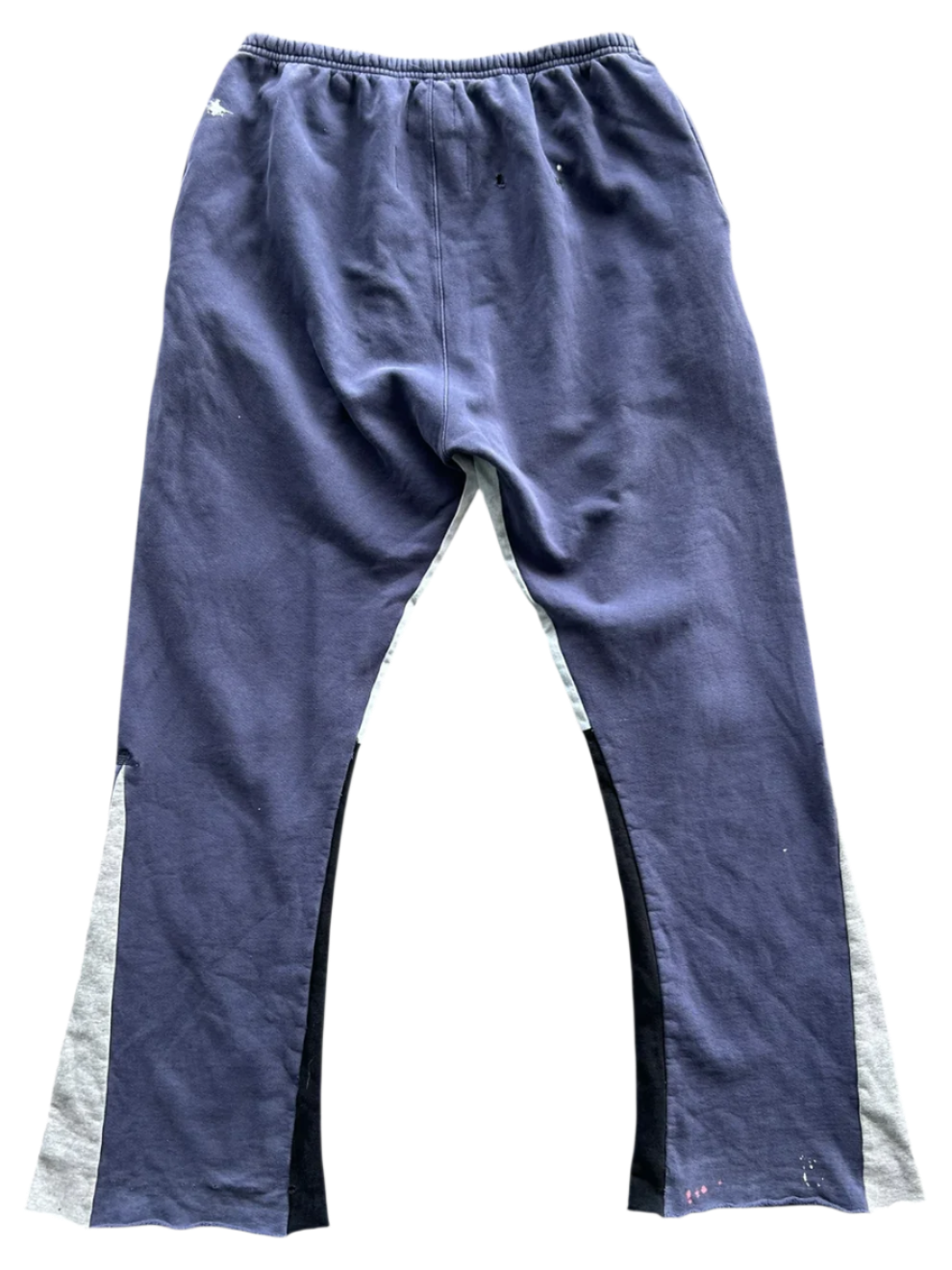 Blue & White Logo Flared Sweatpants