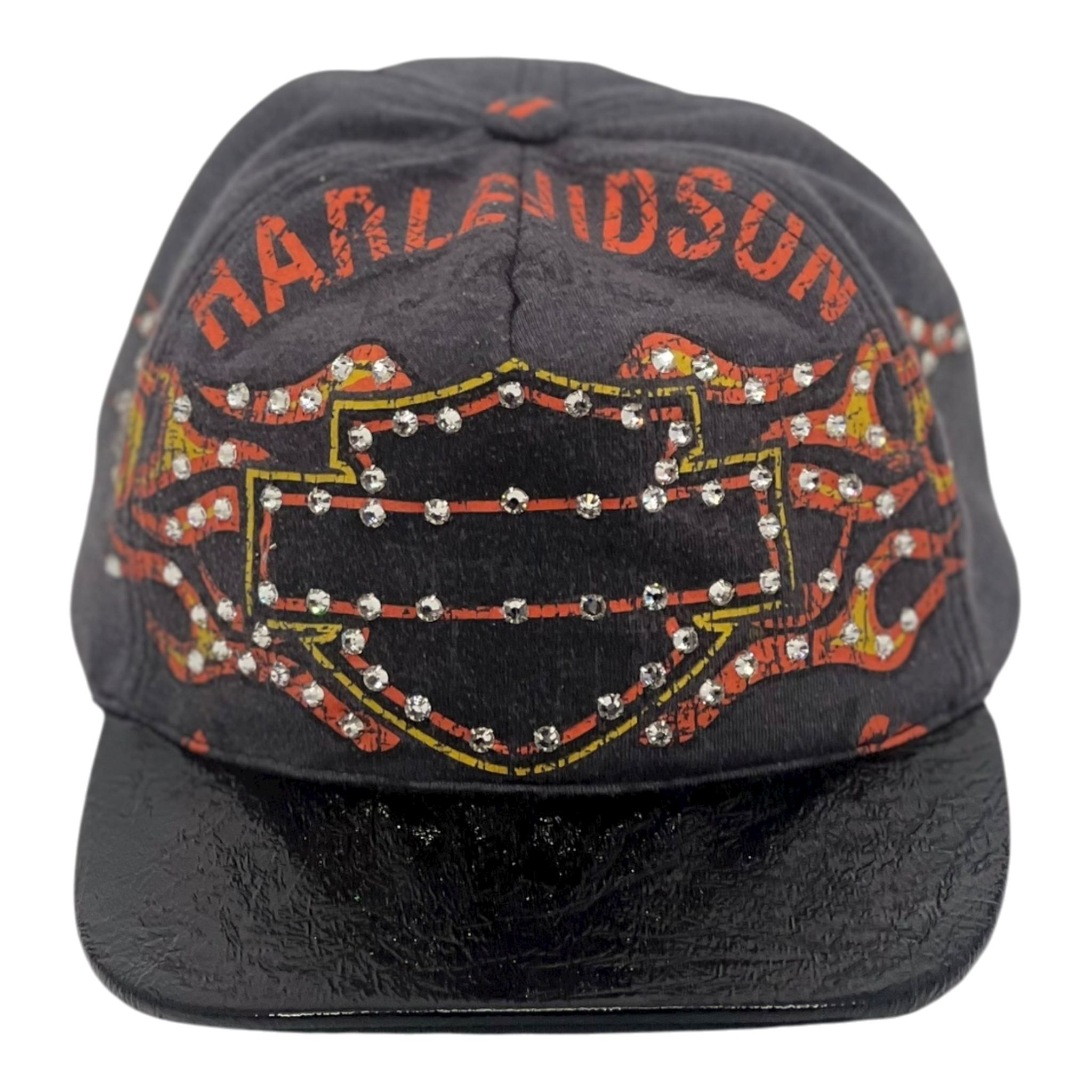 Vintage Harley Tee Rhinestone Hat
