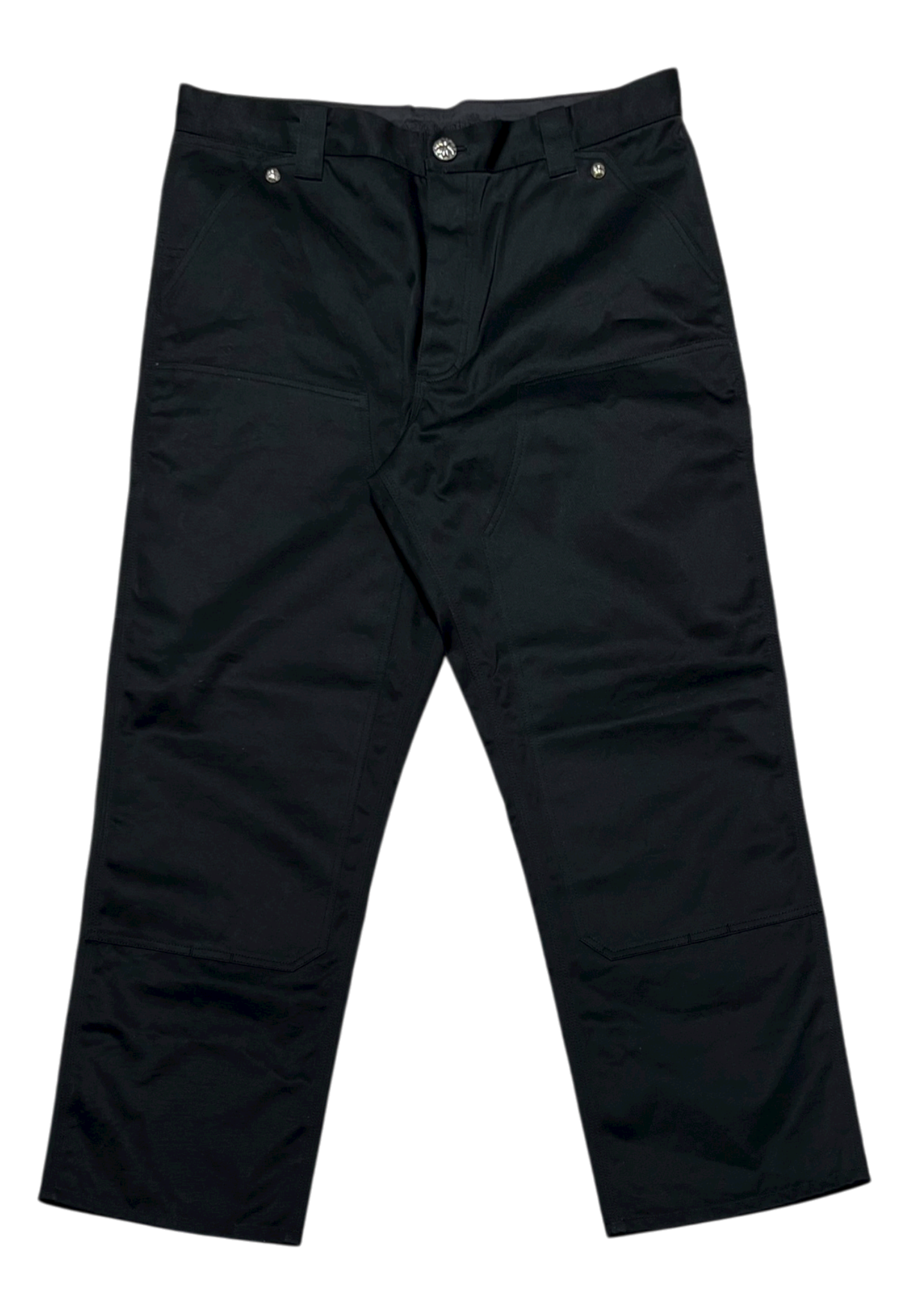 Double Knee Black Carpenter Pants